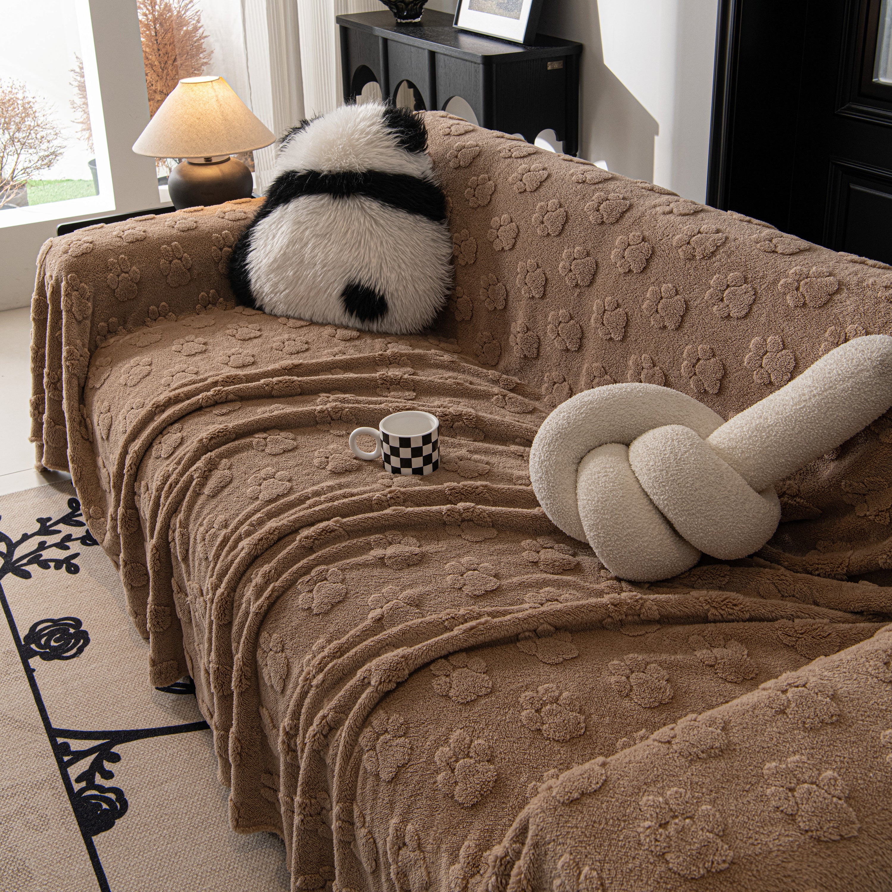 Plush Jacquard Blankets for The Sofa Soft Slipcover Sectional Cover Throws for Sofas - Image 77