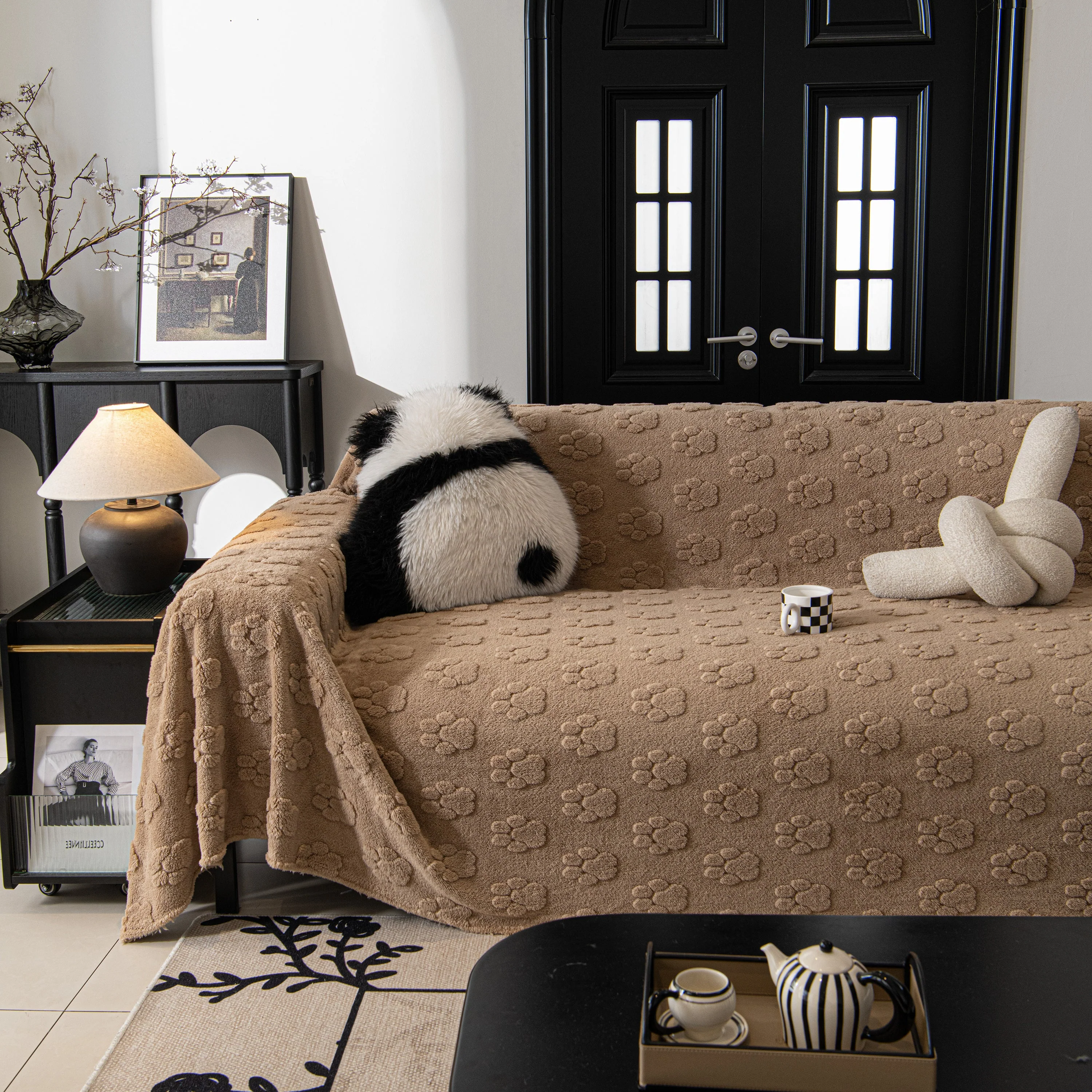 Plush Jacquard Blankets for The Sofa Soft Slipcover Sectional Cover Throws for Sofas - Image 79