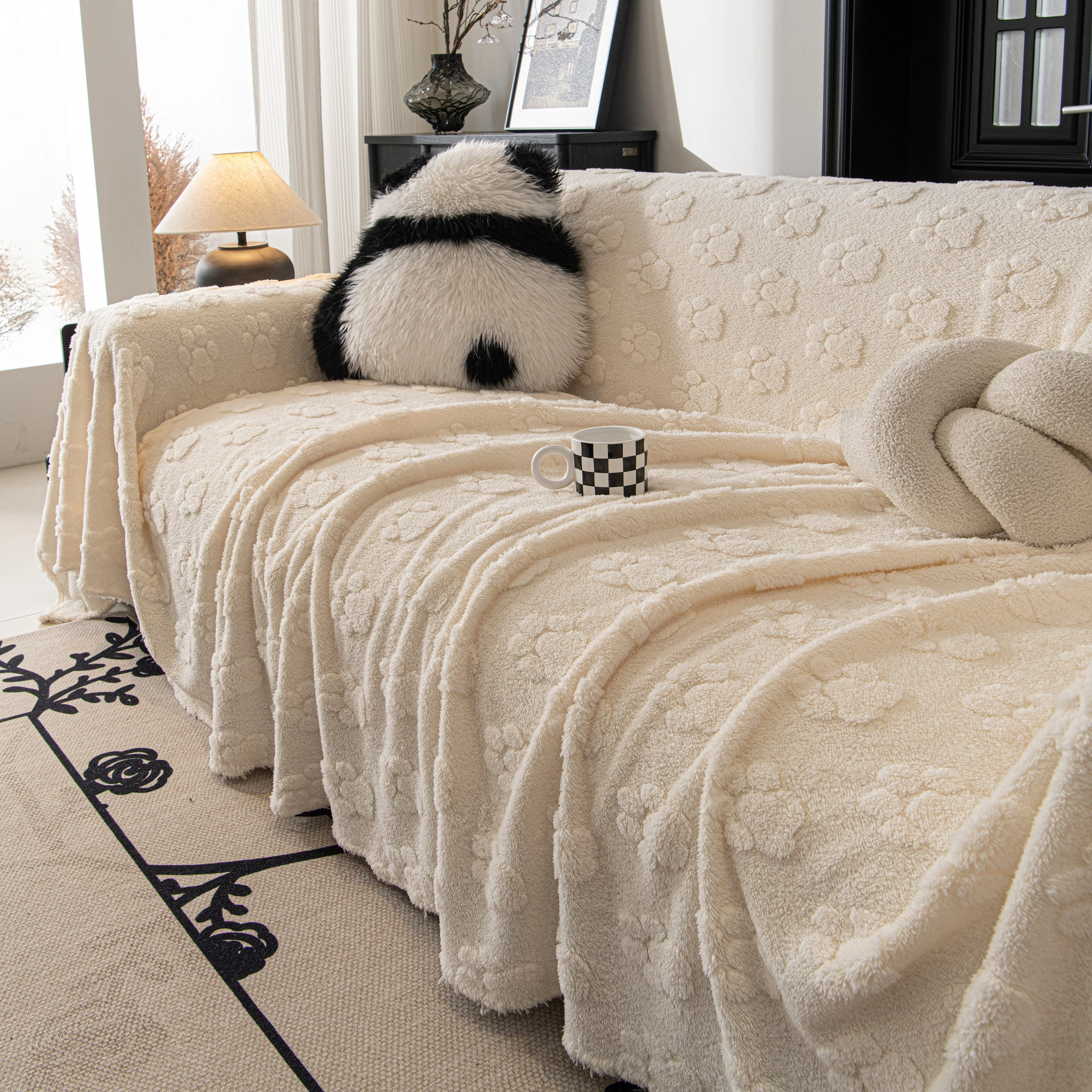 Plush Jacquard Blankets for The Sofa Soft Slipcover Sectional Cover Throws for Sofas - Image 8