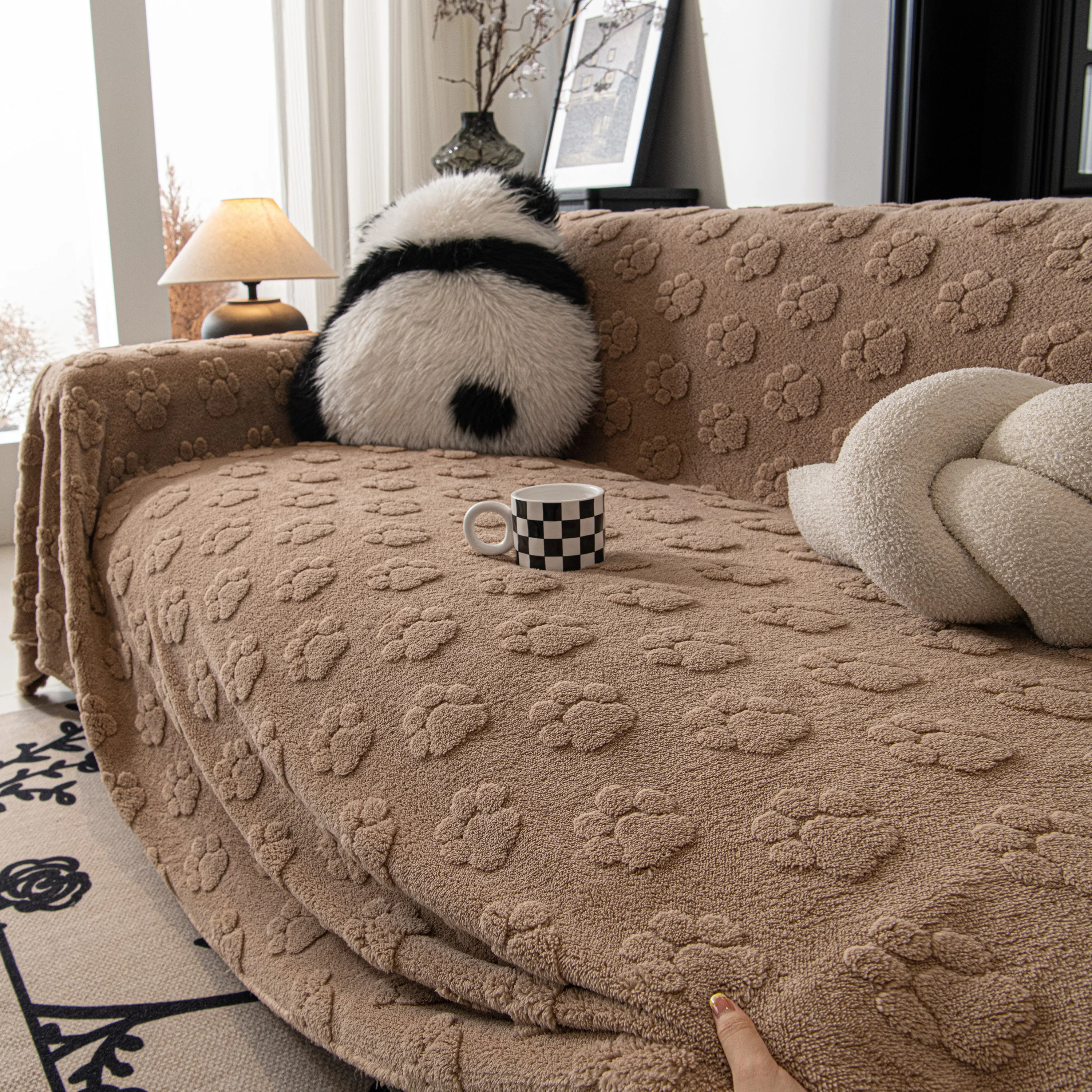 Plush Jacquard Blankets for The Sofa Soft Slipcover Sectional Cover Throws for Sofas - Image 80