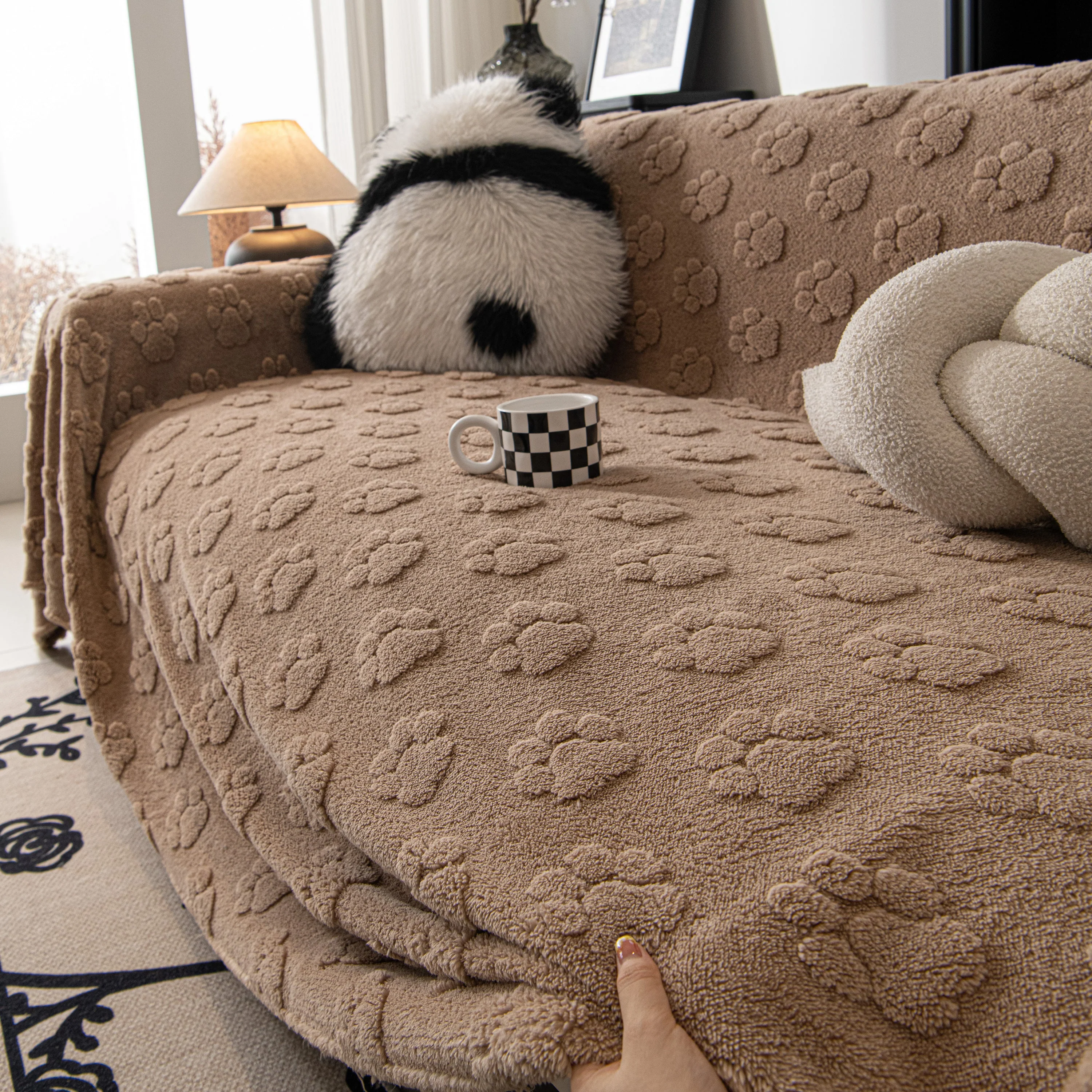 Plush Jacquard Blankets for The Sofa Soft Slipcover Sectional Cover Throws for Sofas - Image 81