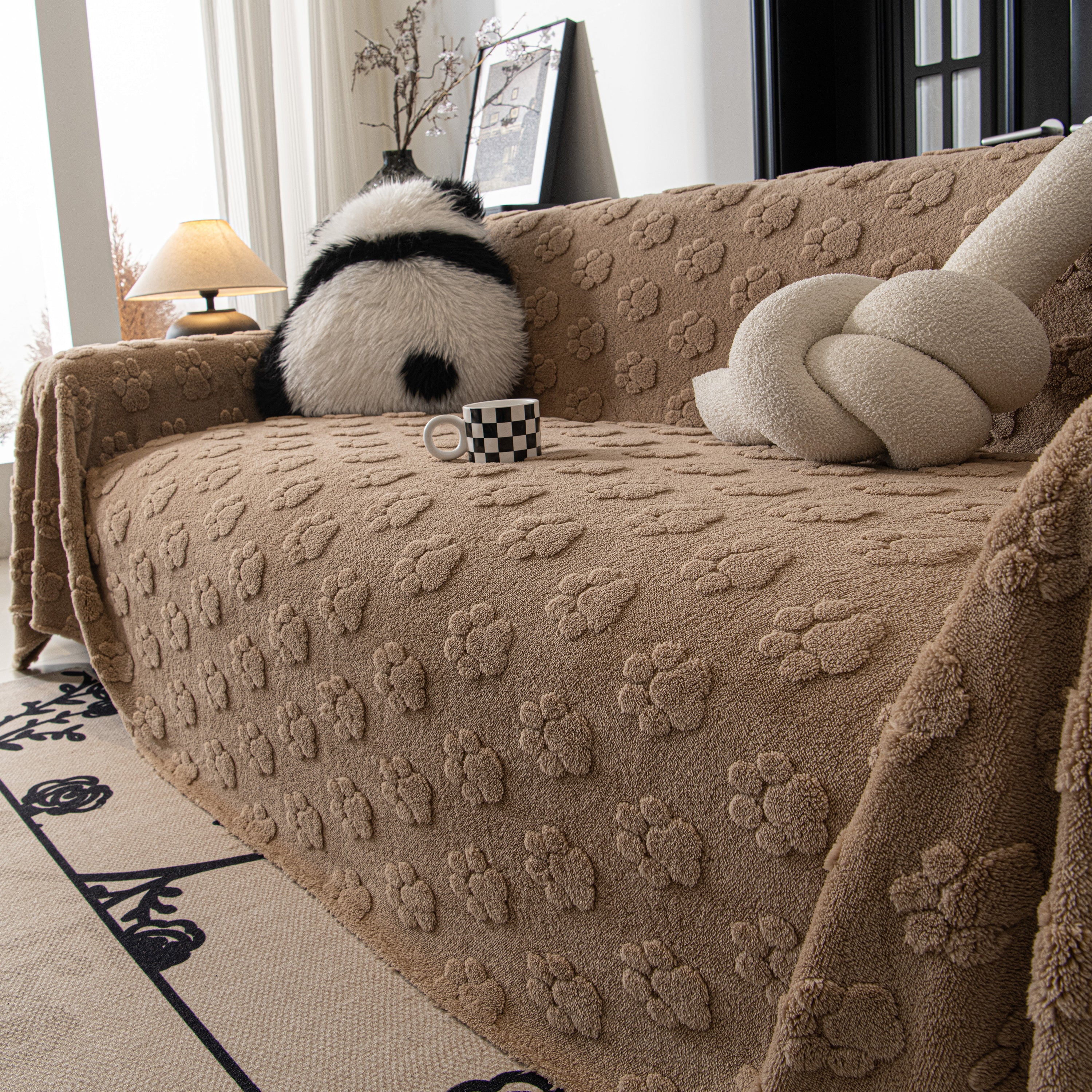 Plush Jacquard Blankets for The Sofa Soft Slipcover Sectional Cover Throws for Sofas - Image 82