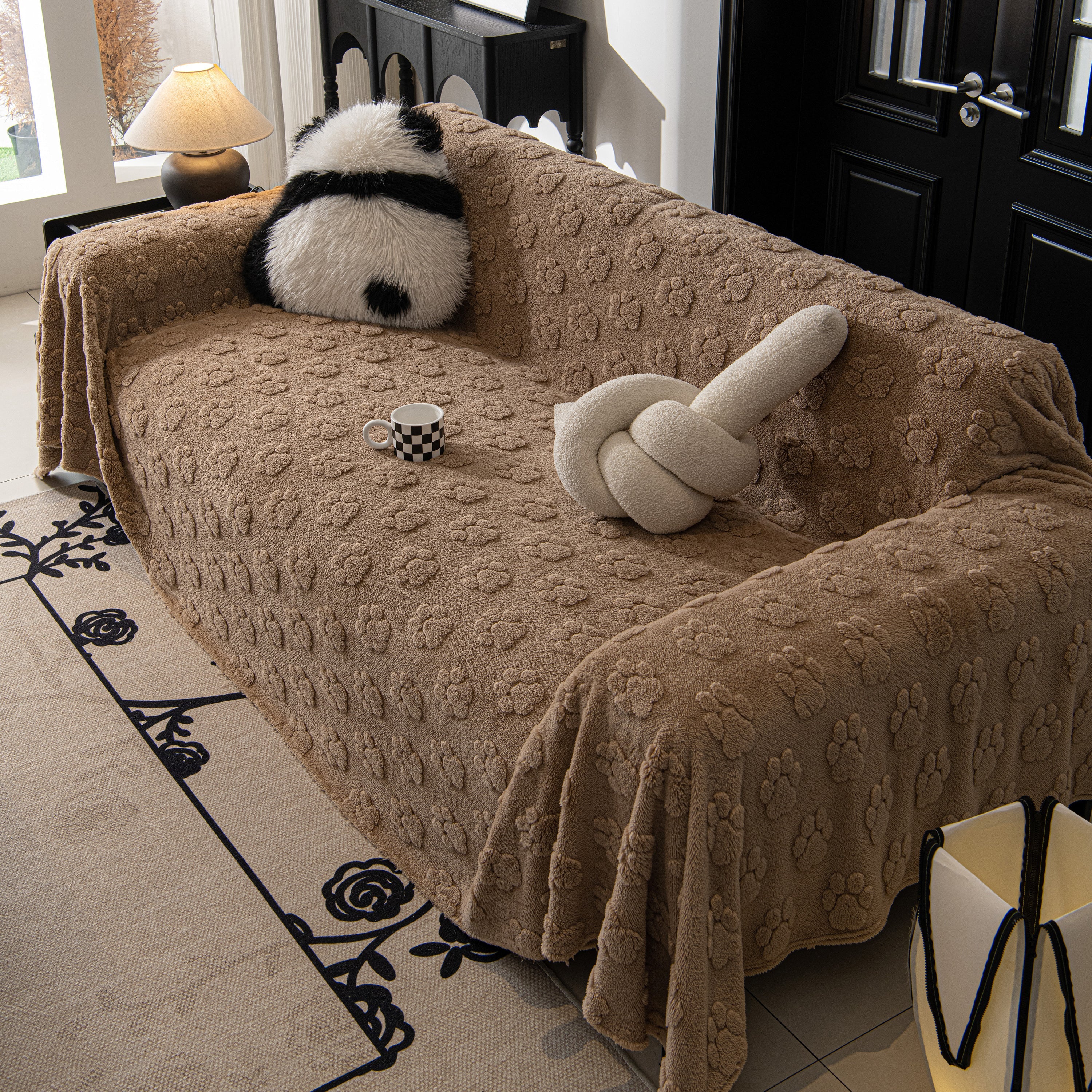 Plush Jacquard Blankets for The Sofa Soft Slipcover Sectional Cover Throws for Sofas - Image 88