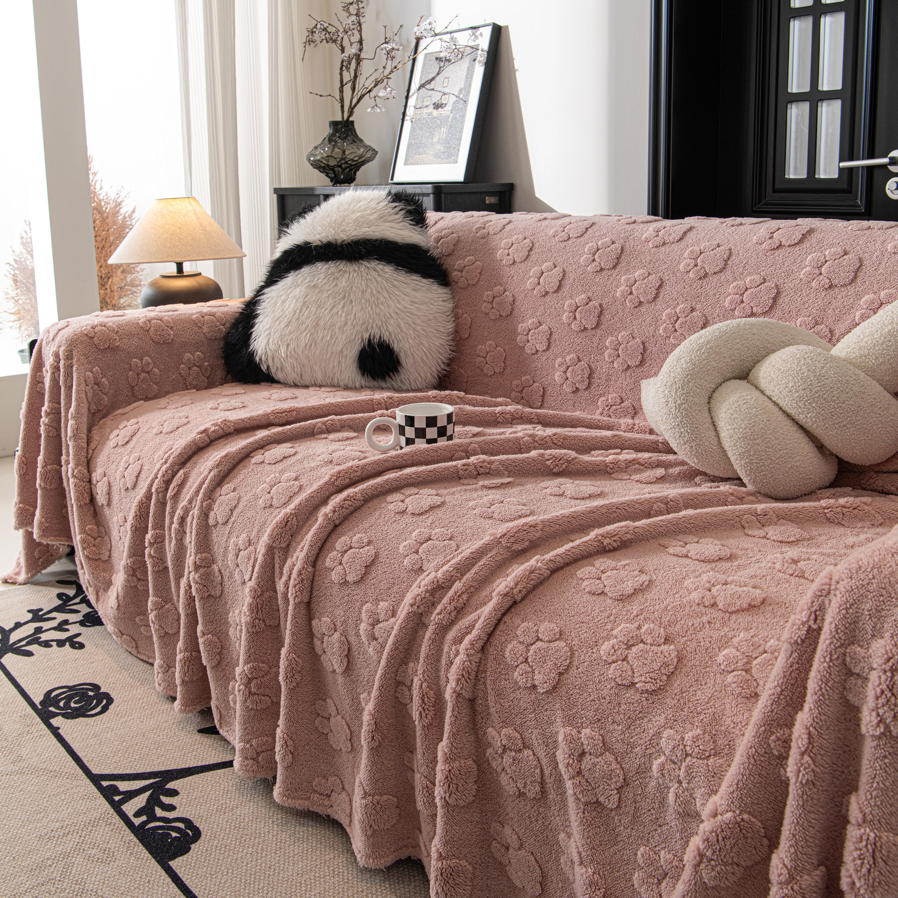 Plush Jacquard Blankets for The Sofa Soft Slipcover Sectional Cover Throws for Sofas - Image 96