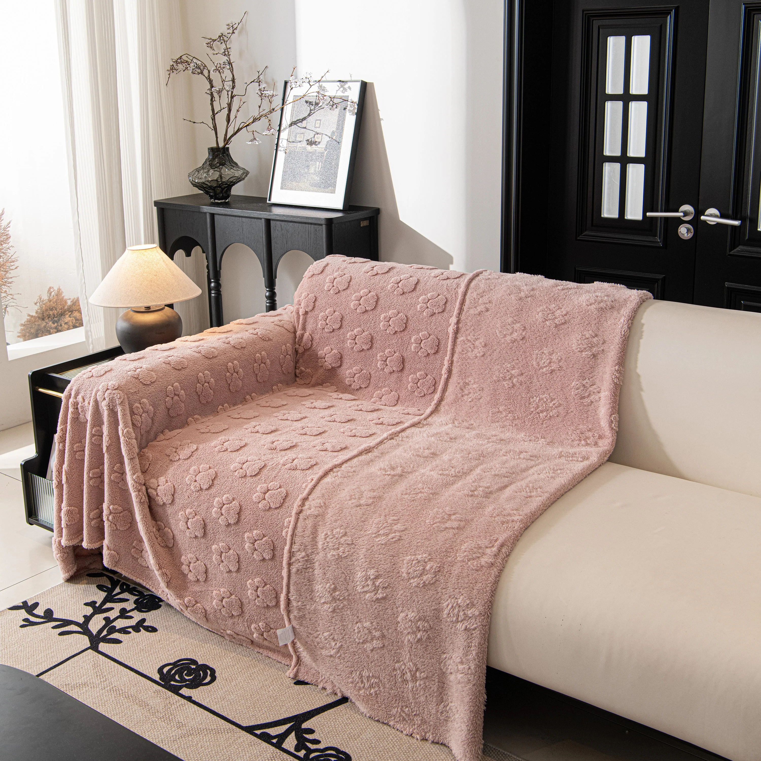 Plush Jacquard Blankets for The Sofa Soft Slipcover Sectional Cover Throws for Sofas - Image 98