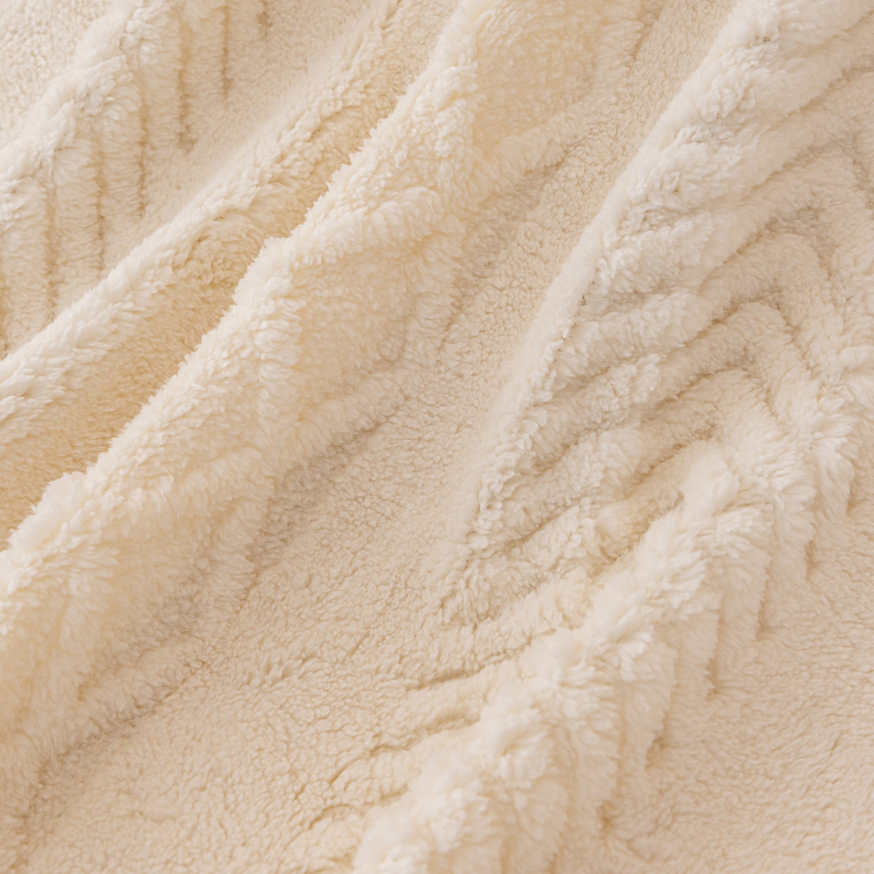 Plush Fleece Sofa Cover with 3D Cable Knit Texture Soft Cozy Warm Sofa Throw Blanket - Image 35