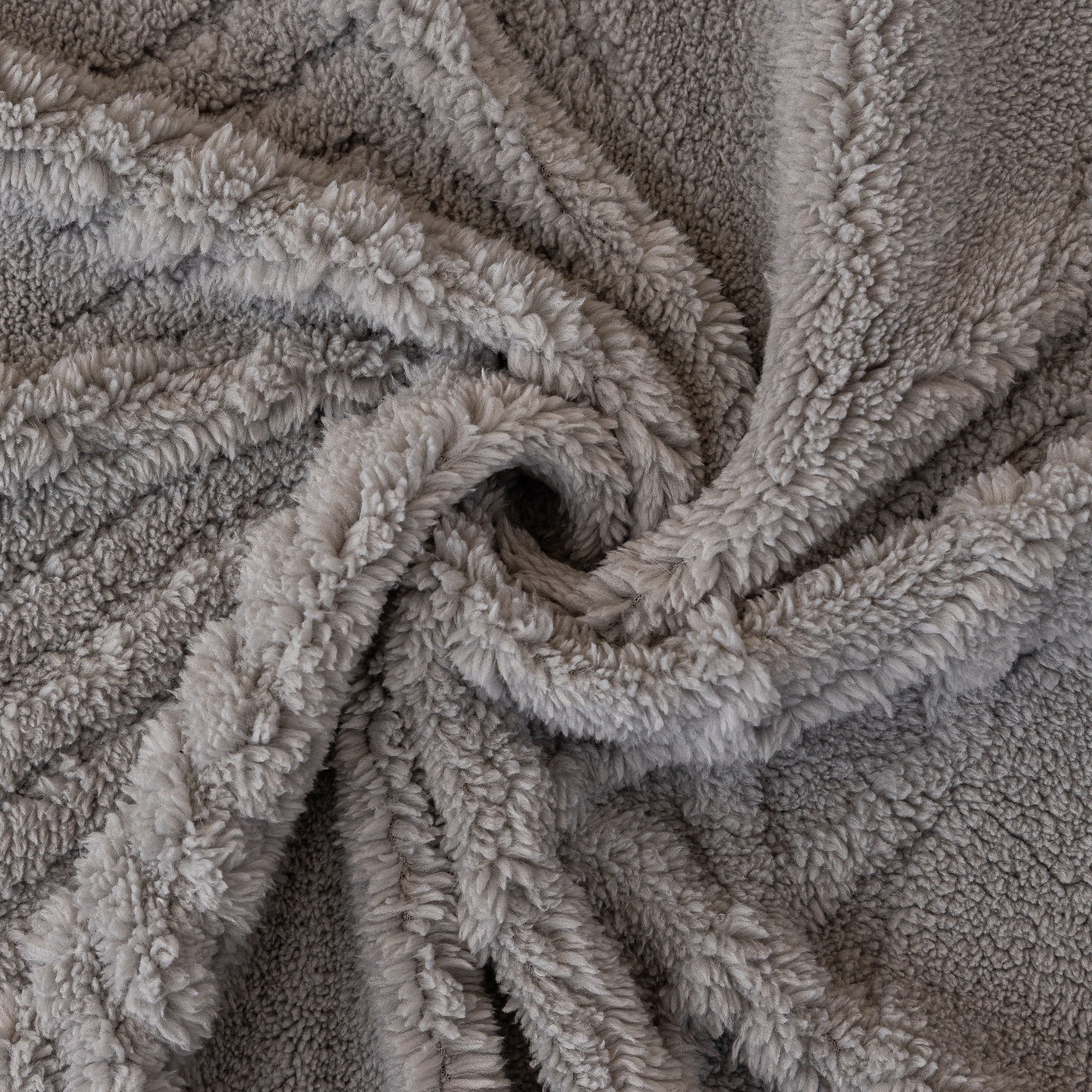 Plush Fleece Sofa Cover with 3D Cable Knit Texture Soft Cozy Warm Sofa Throw Blanket - Image 60