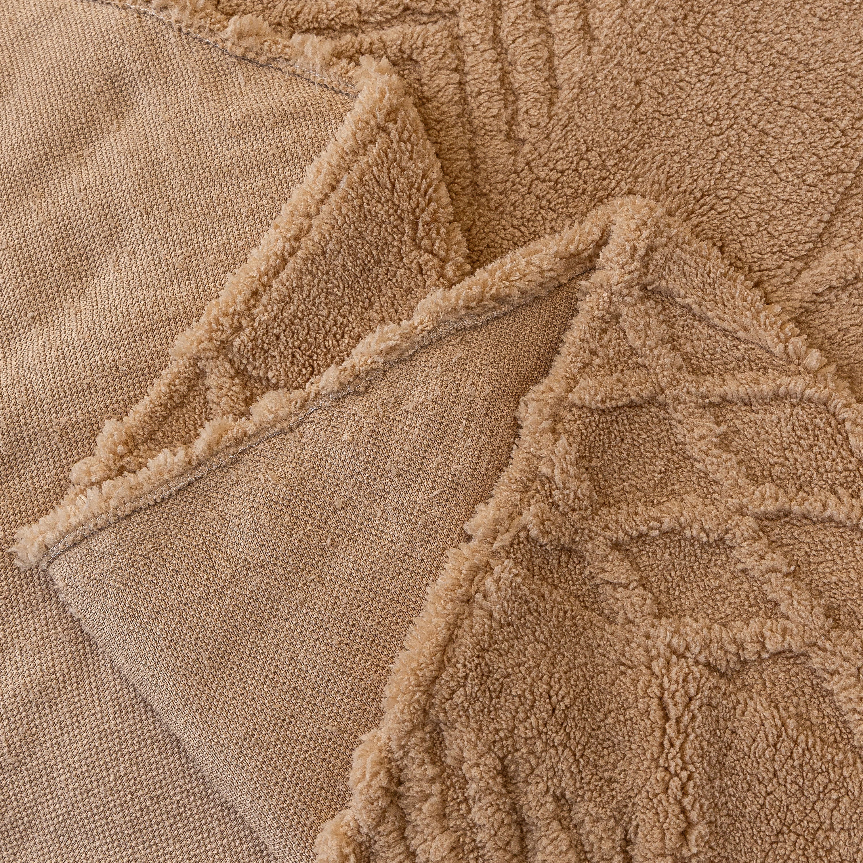 Plush Fleece Sofa Cover with 3D Cable Knit Texture Soft Cozy Warm Sofa Throw Blanket - Image 86