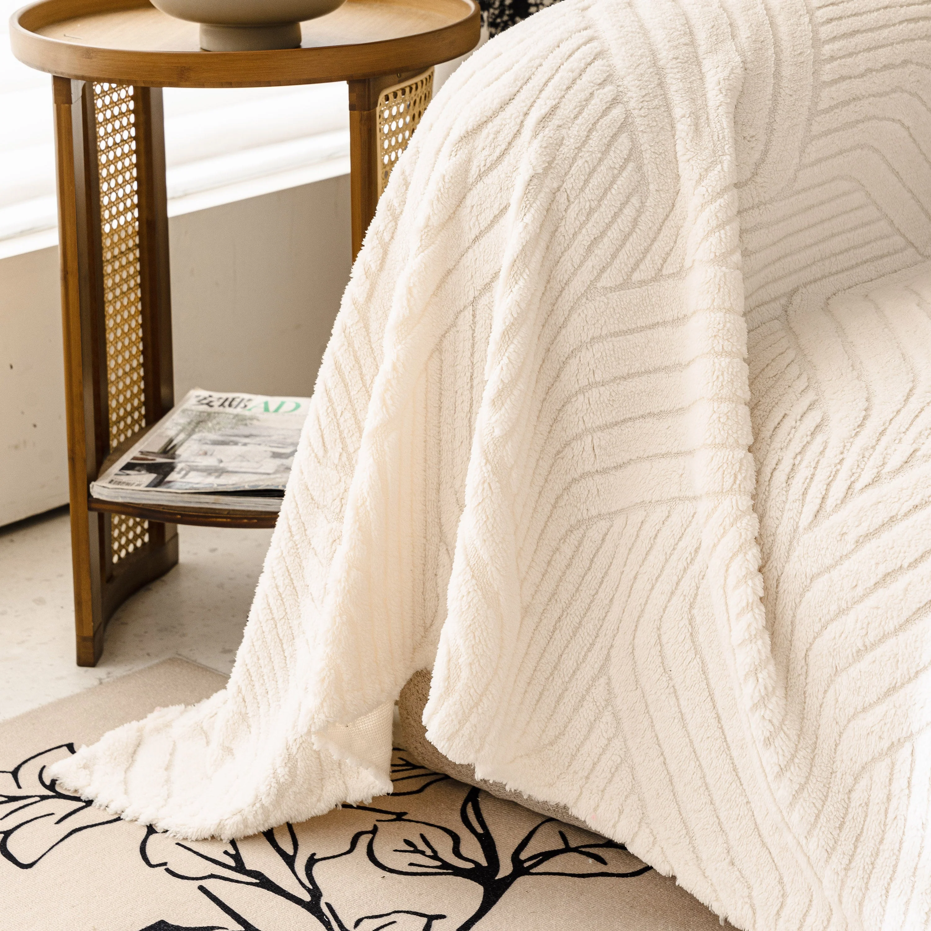 Plush Fleece Washable Sofa Throw Blanket, Soft & Cozy Furniture Protector for Couch - Image 38