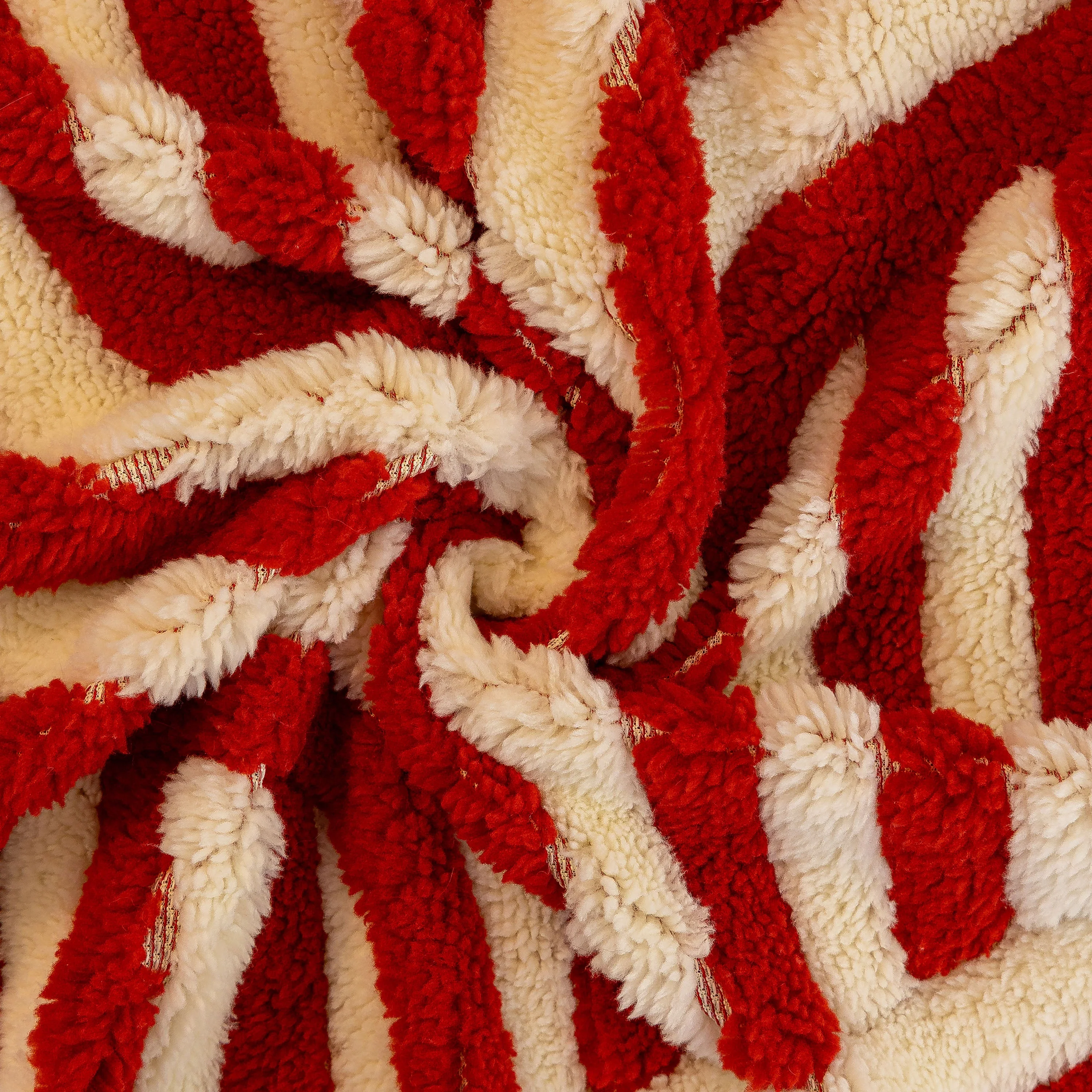 Plush Sherpa Sofa Throw Cover for Sectional, Jacquard Wave Throw Furniture Protector - Image 7