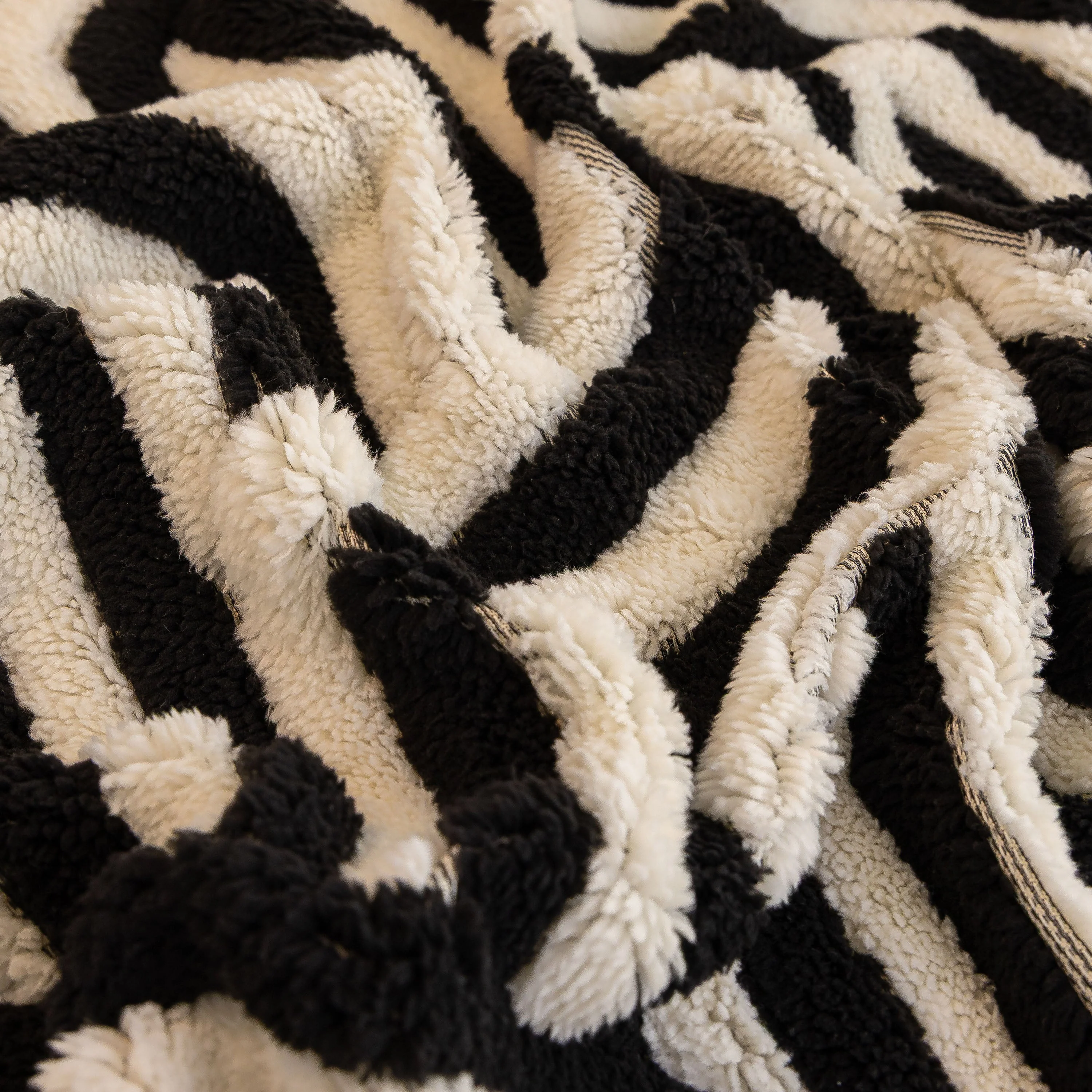 Plush Sherpa Sofa Throw Cover for Sectional, Jacquard Wave Throw Furniture Protector - Image 90