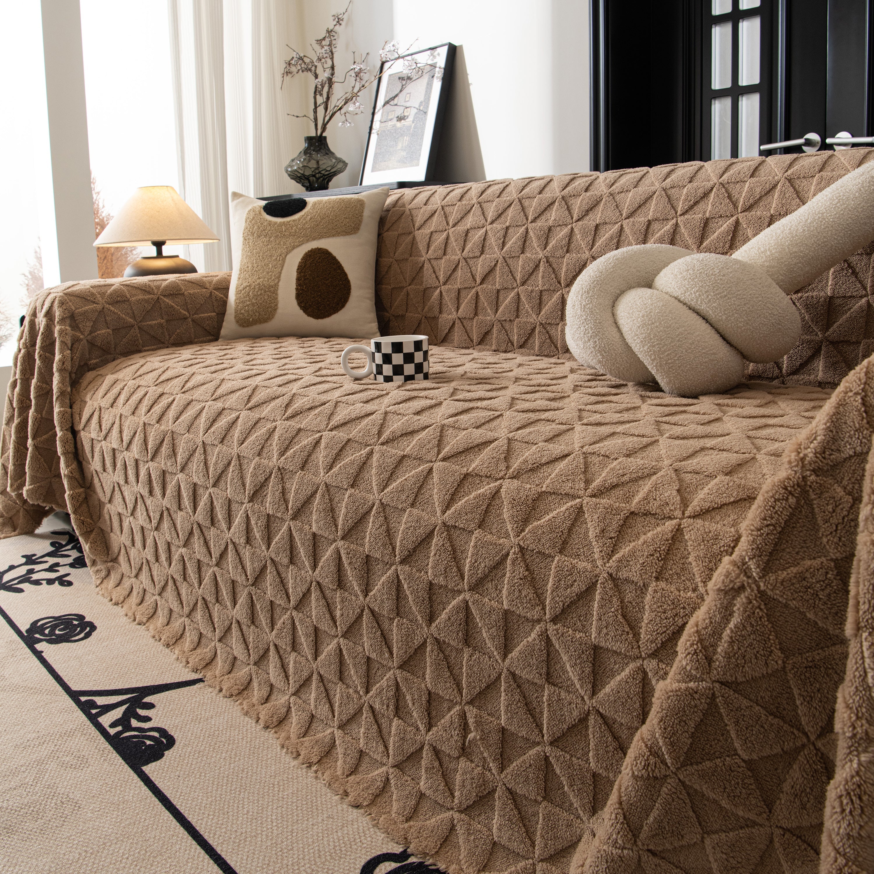 Plush Soft Couch Cover for Sofa and Furniture Lightweight Throw Blankets for Sectional Couch - Image 10