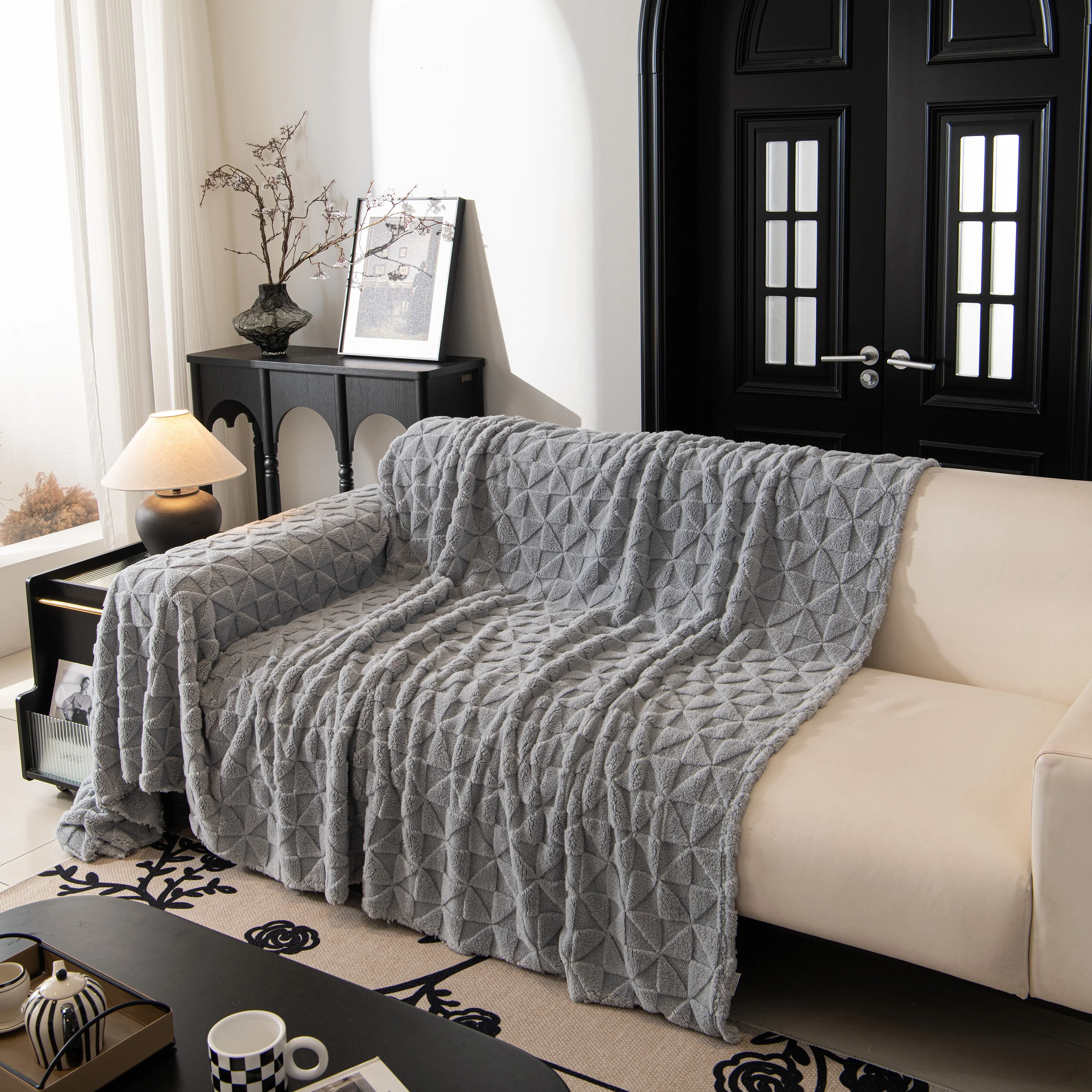 Plush Soft Couch Cover for Sofa and Furniture Lightweight Throw Blankets for Sectional Couch - Image 106