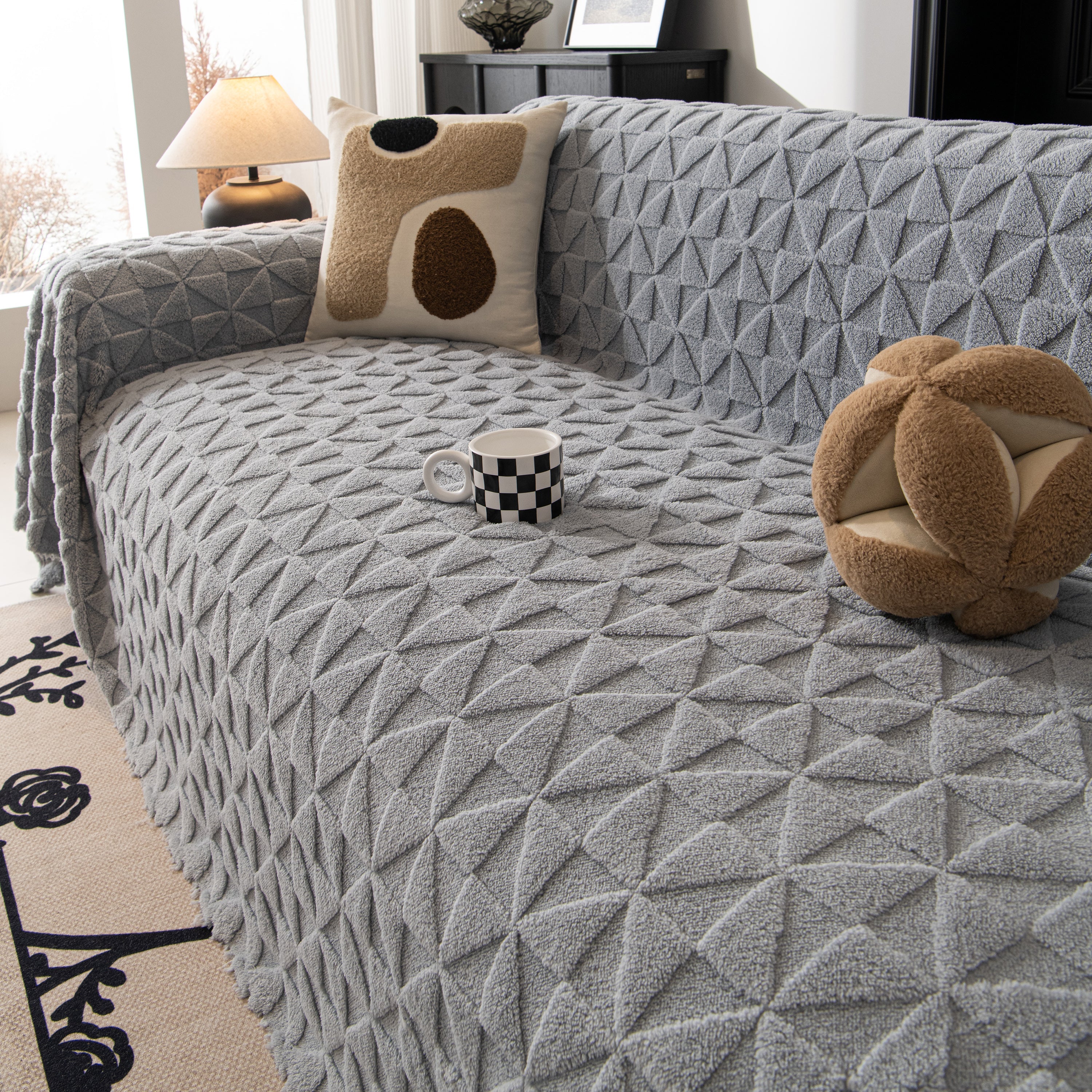 Plush Soft Couch Cover for Sofa and Furniture Lightweight Throw Blankets for Sectional Couch - Image 110