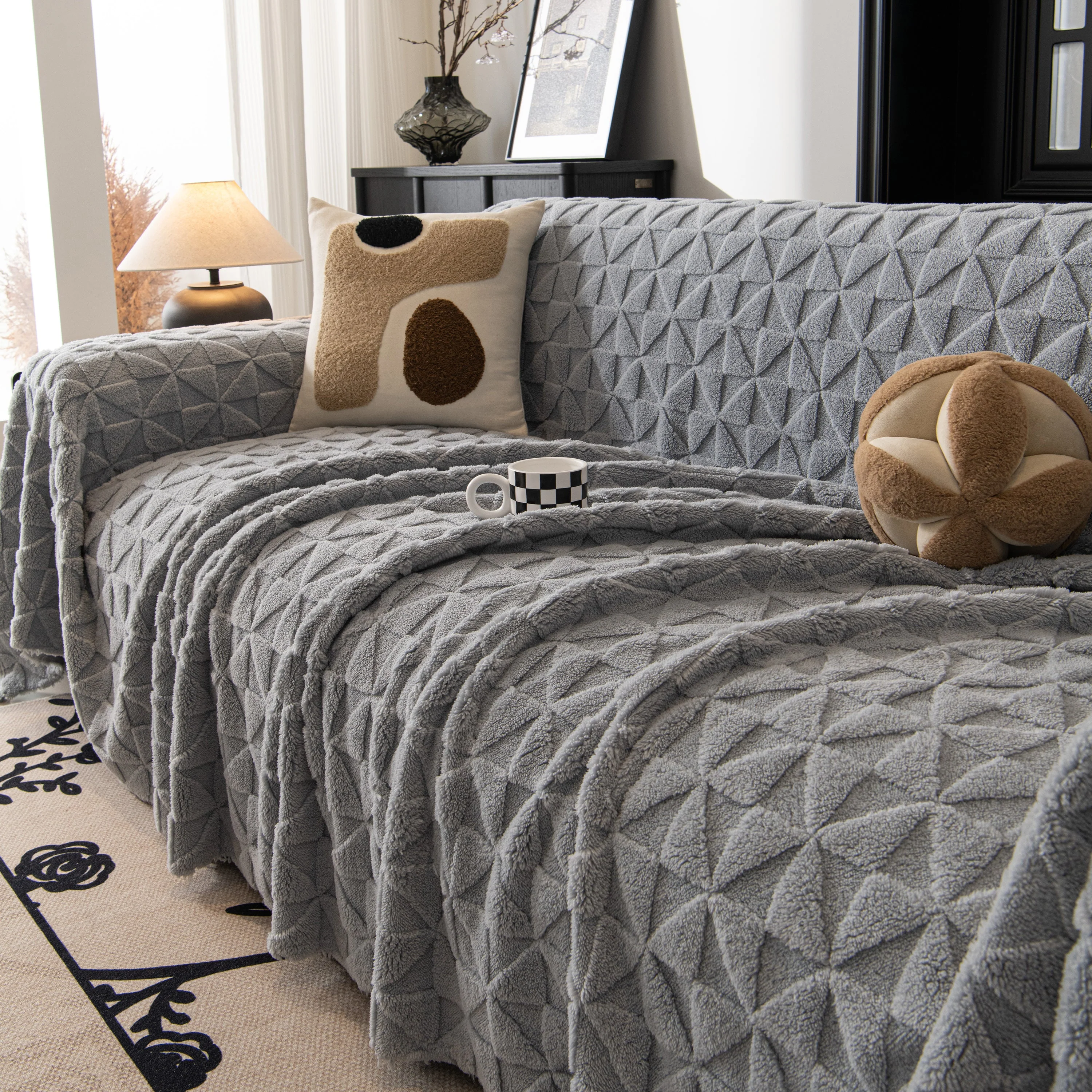 Plush Soft Couch Cover for Sofa and Furniture Lightweight Throw Blankets for Sectional Couch - Image 111