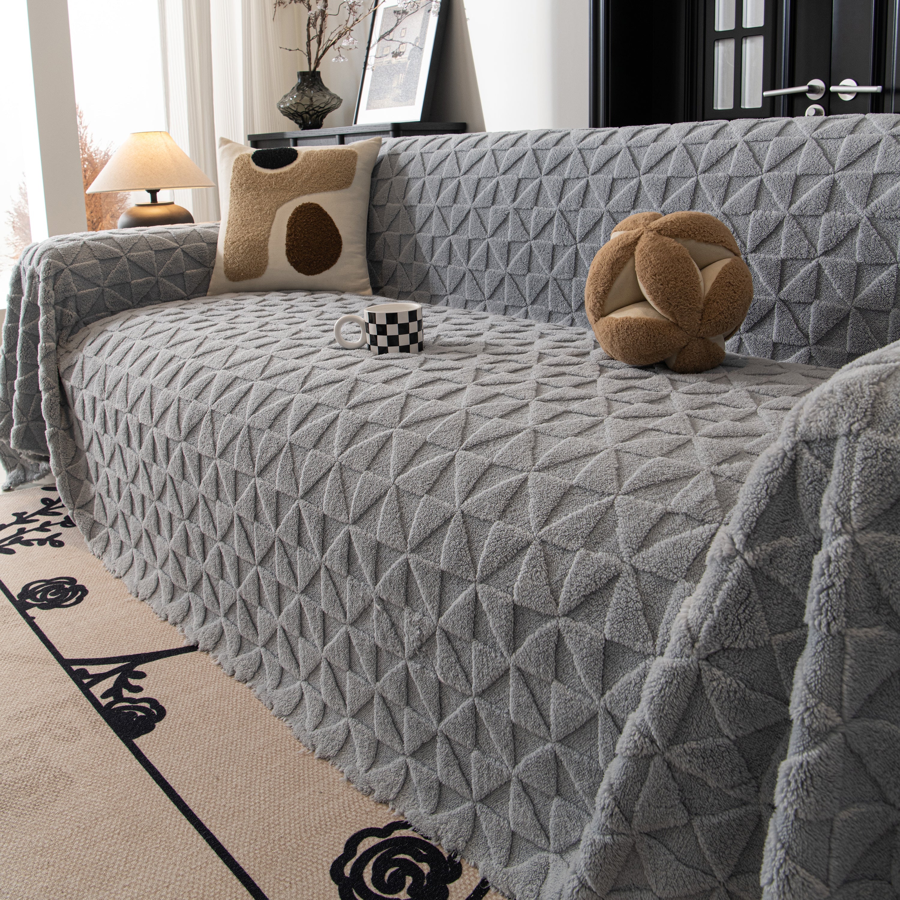 Plush Soft Couch Cover for Sofa and Furniture Lightweight Throw Blankets for Sectional Couch - Image 112