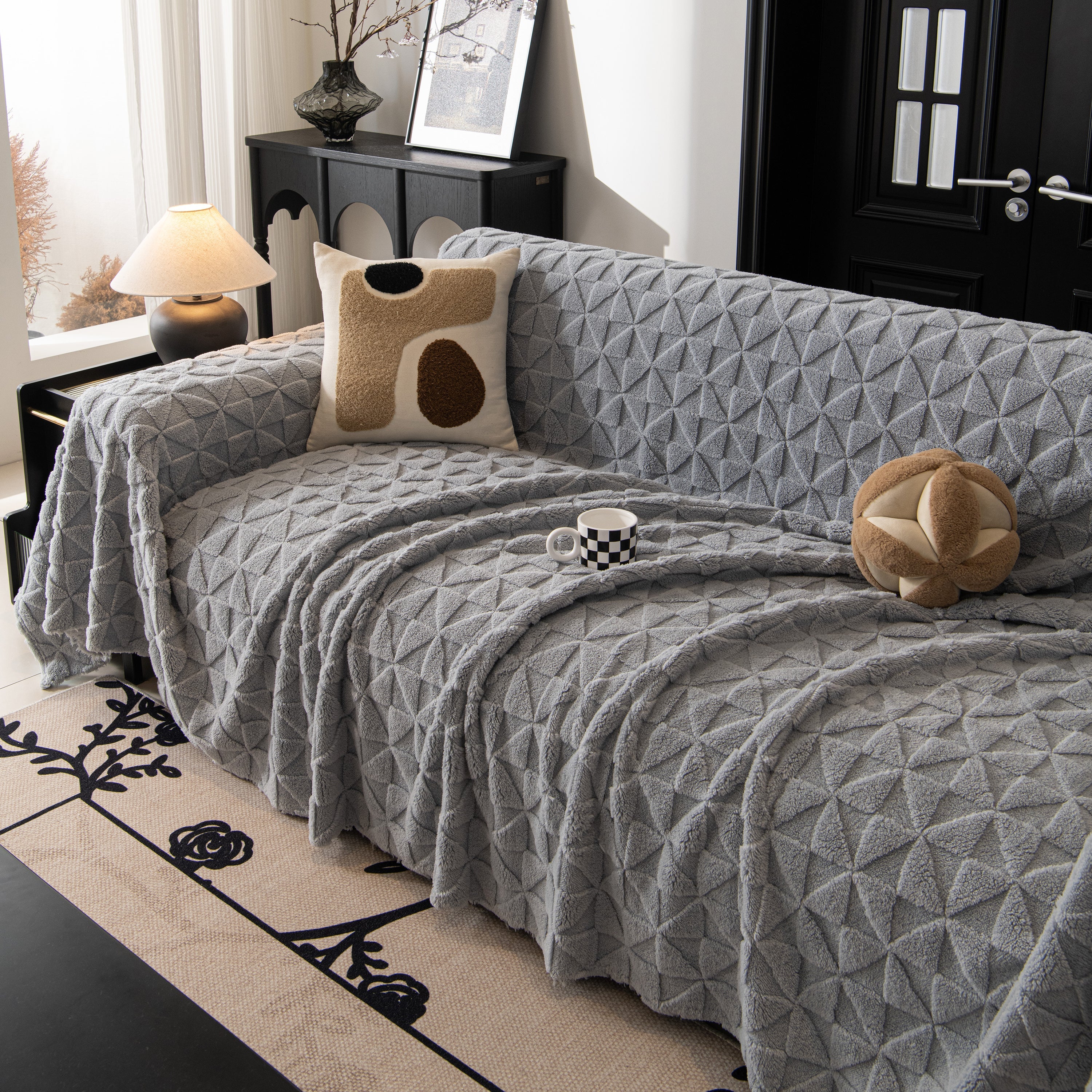 Plush Soft Couch Cover for Sofa and Furniture Lightweight Throw Blankets for Sectional Couch - Image 113