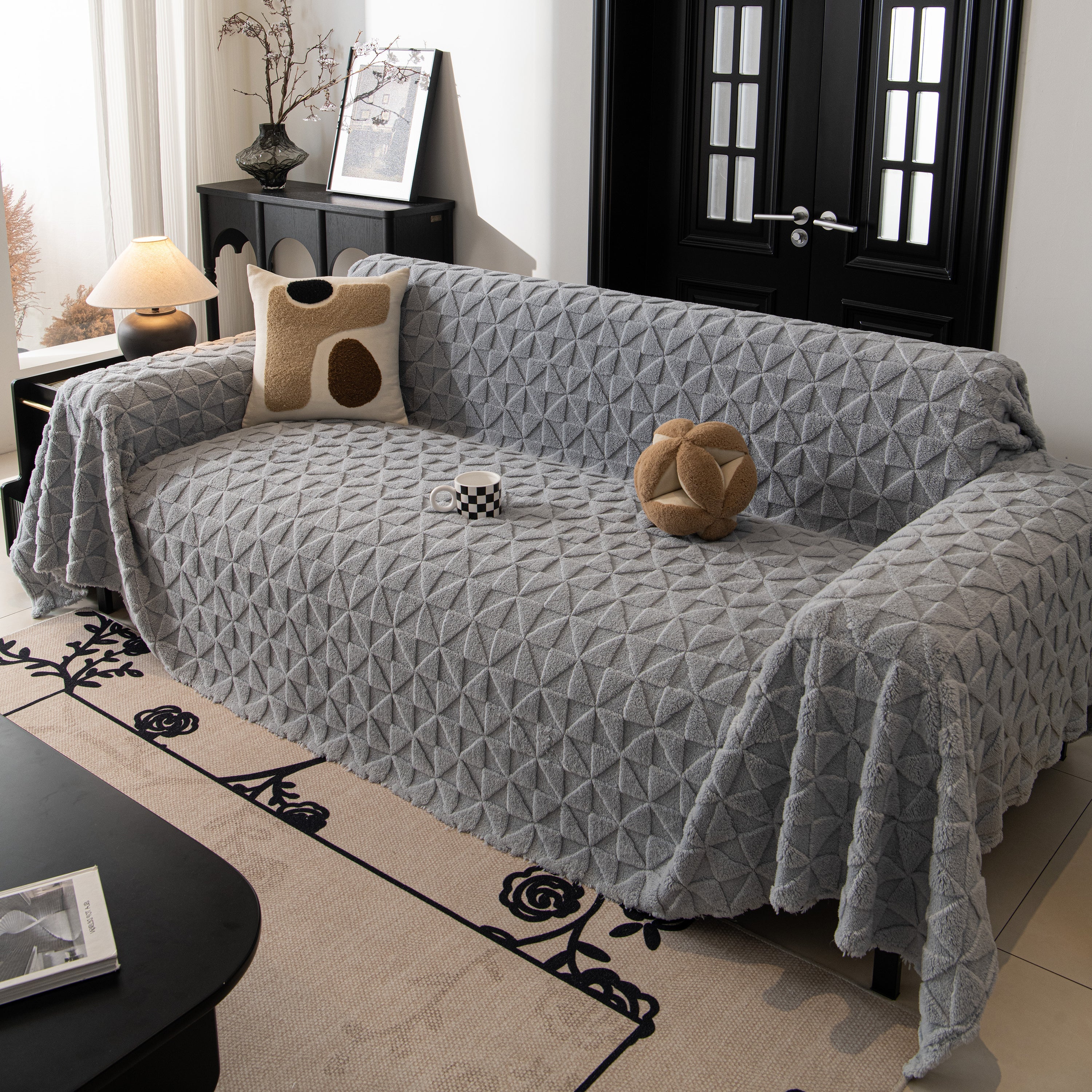 Plush Soft Couch Cover for Sofa and Furniture Lightweight Throw Blankets for Sectional Couch - Image 117