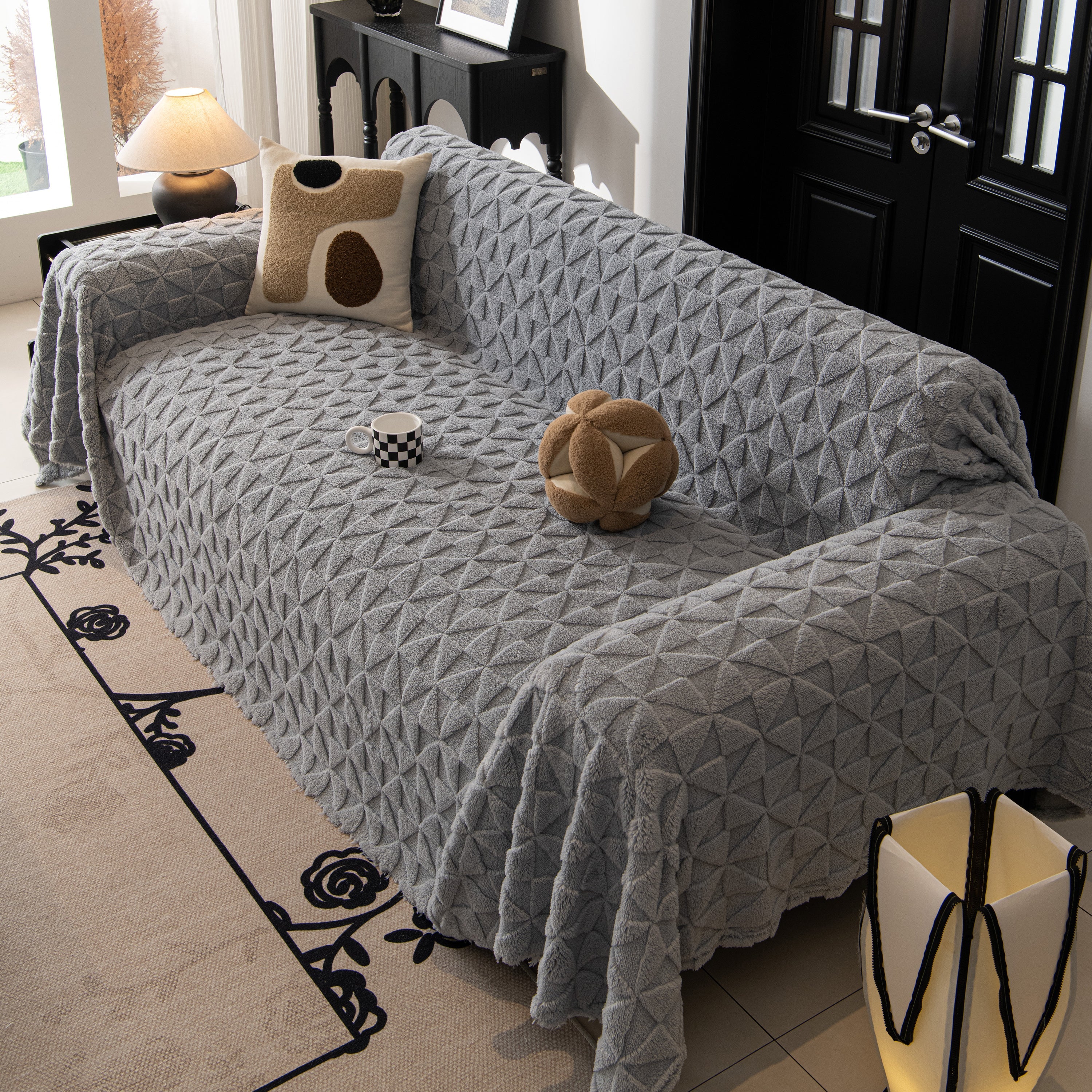 Plush Soft Couch Cover for Sofa and Furniture Lightweight Throw Blankets for Sectional Couch - Image 118