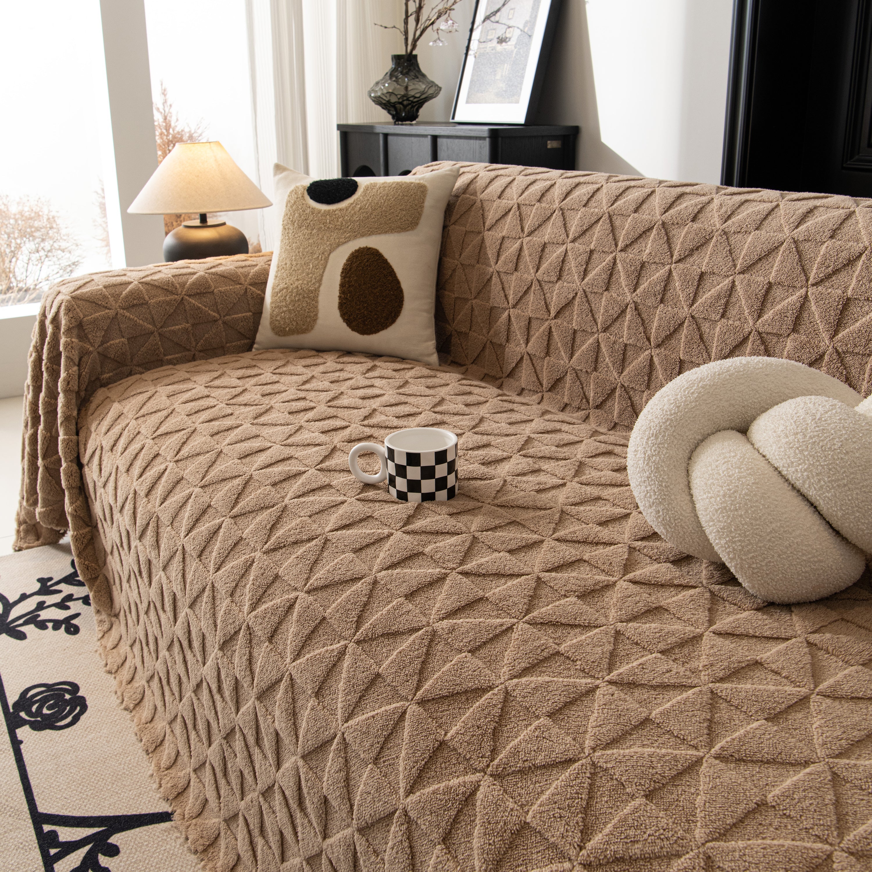 Plush Soft Couch Cover for Sofa and Furniture Lightweight Throw Blankets for Sectional Couch - Image 12