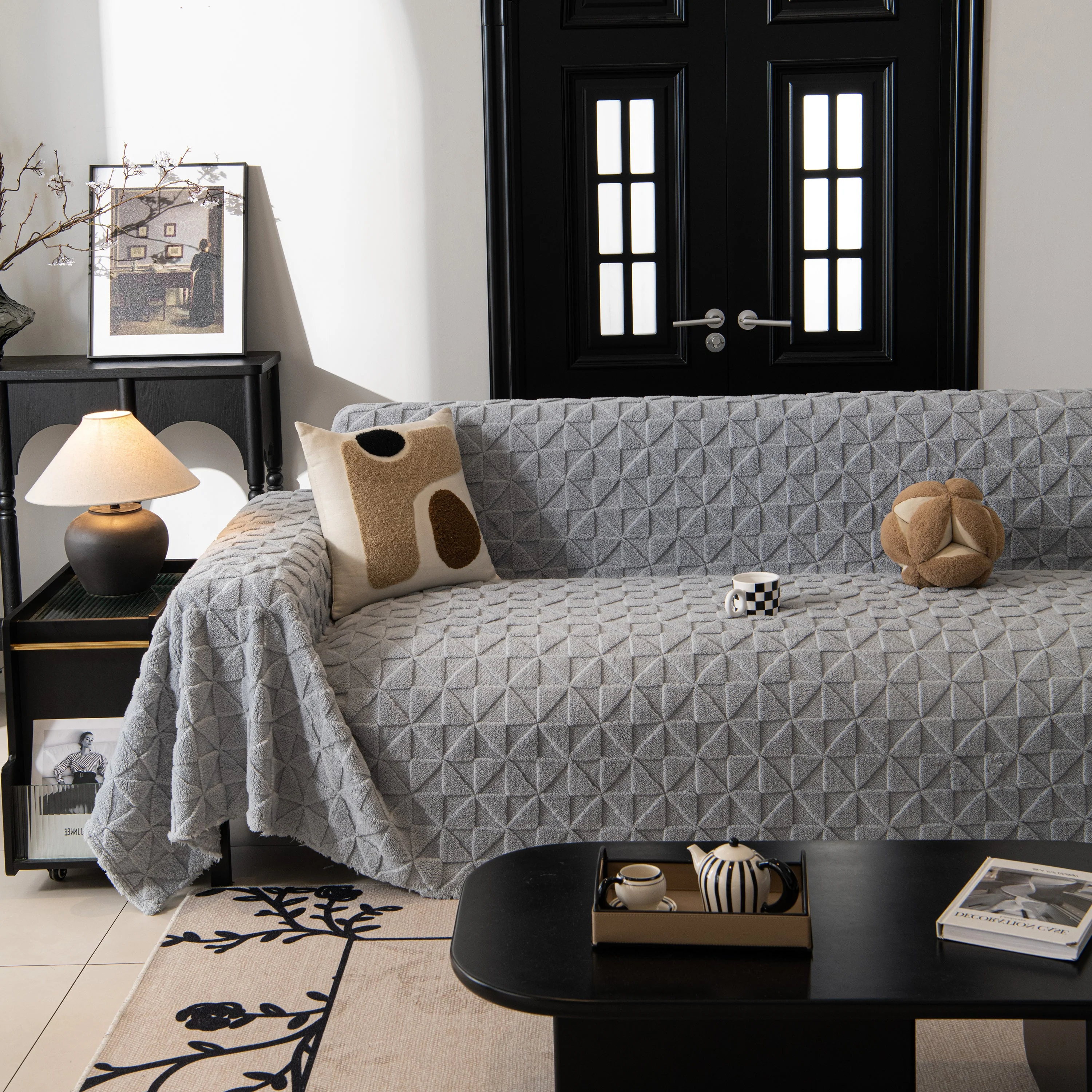 Plush Soft Couch Cover for Sofa and Furniture Lightweight Throw Blankets for Sectional Couch - Image 122
