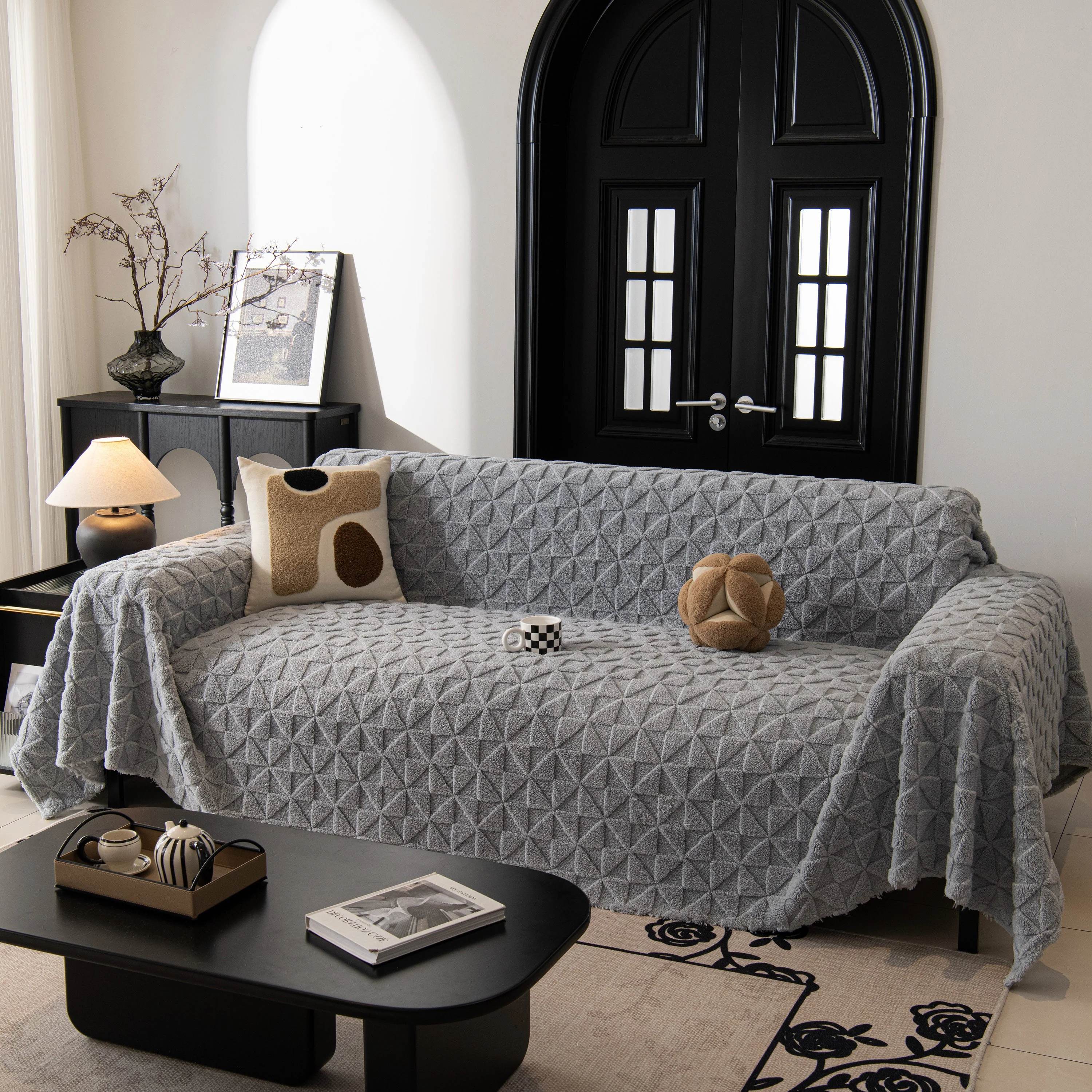 Plush Soft Couch Cover for Sofa and Furniture Lightweight Throw Blankets for Sectional Couch - Image 123