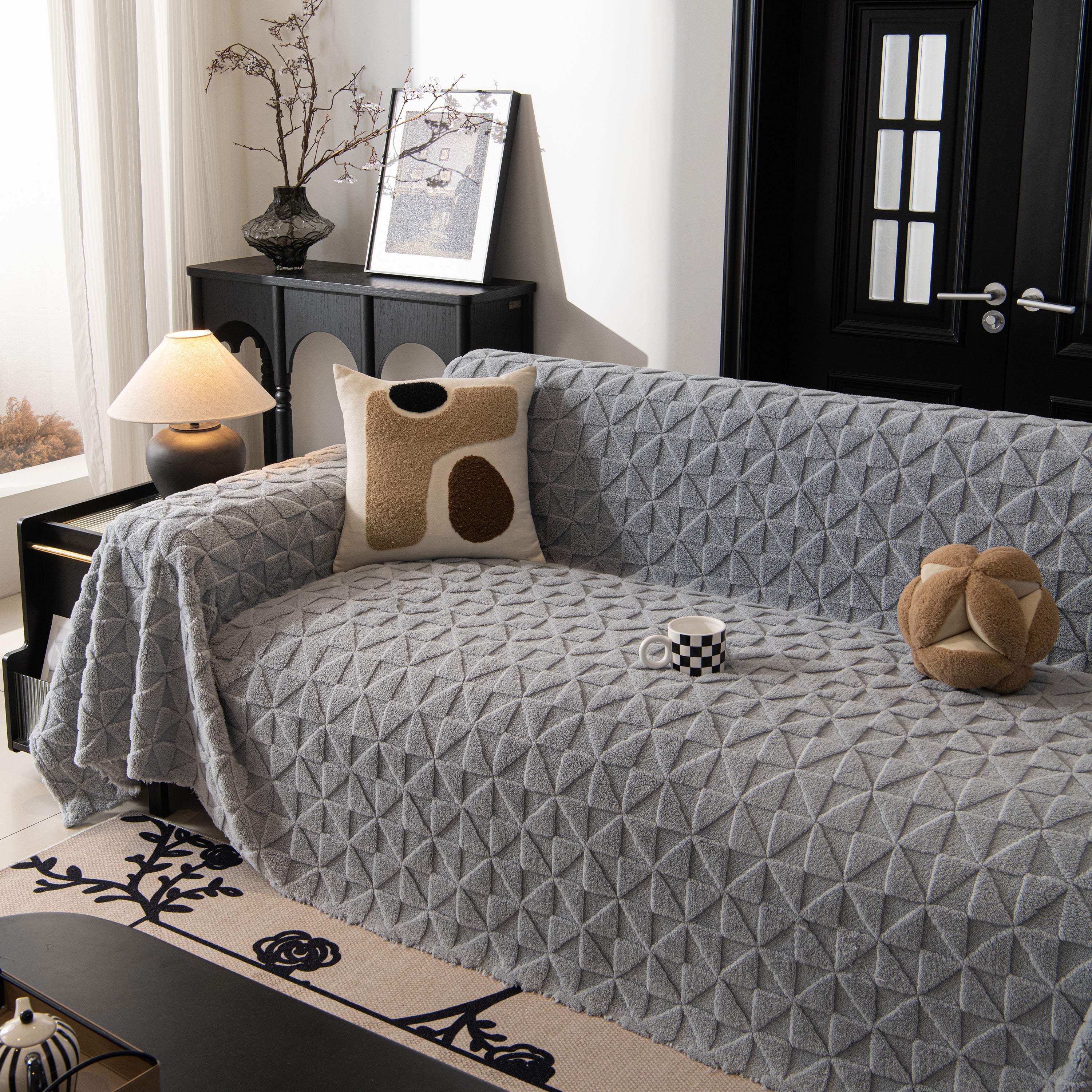 Plush Soft Couch Cover for Sofa and Furniture Lightweight Throw Blankets for Sectional Couch - Image 124