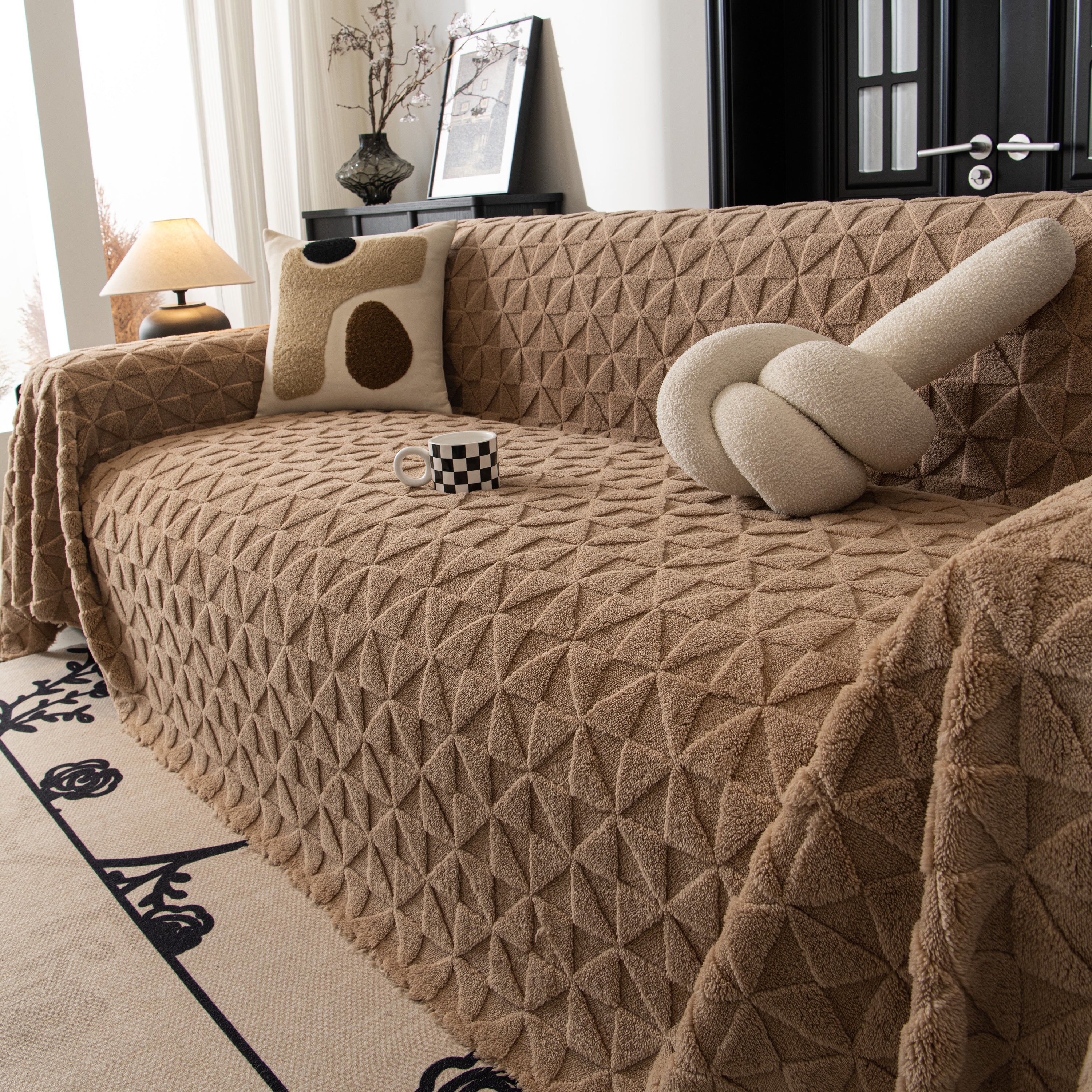 Plush Soft Couch Cover for Sofa and Furniture Lightweight Throw Blankets for Sectional Couch - Image 14