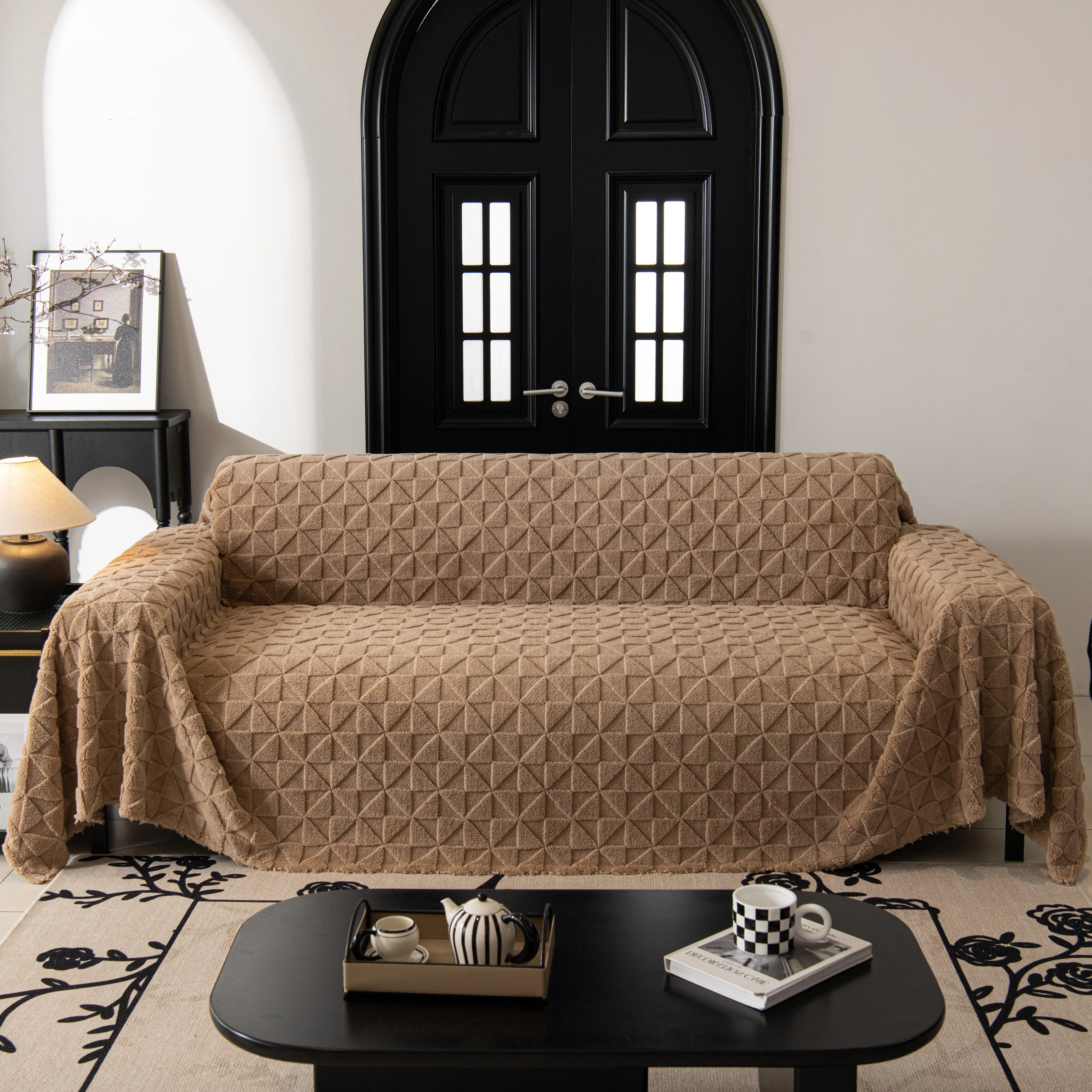 Plush Soft Couch Cover for Sofa and Furniture Lightweight Throw Blankets for Sectional Couch - Image 2