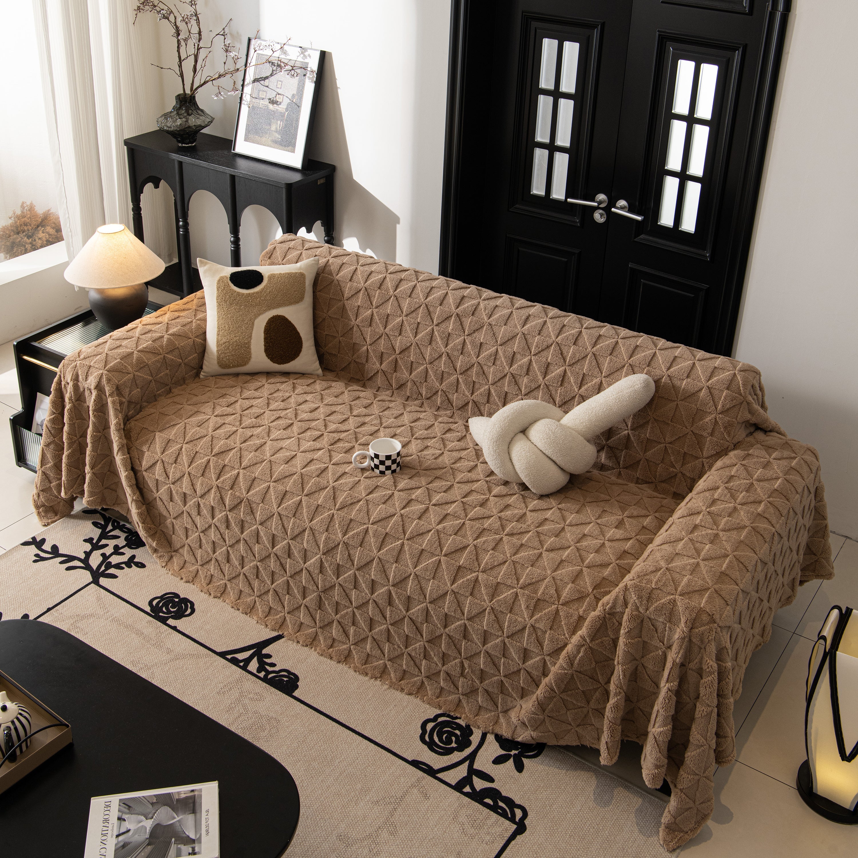 Plush Soft Couch Cover for Sofa and Furniture Lightweight Throw Blankets for Sectional Couch - Image 22