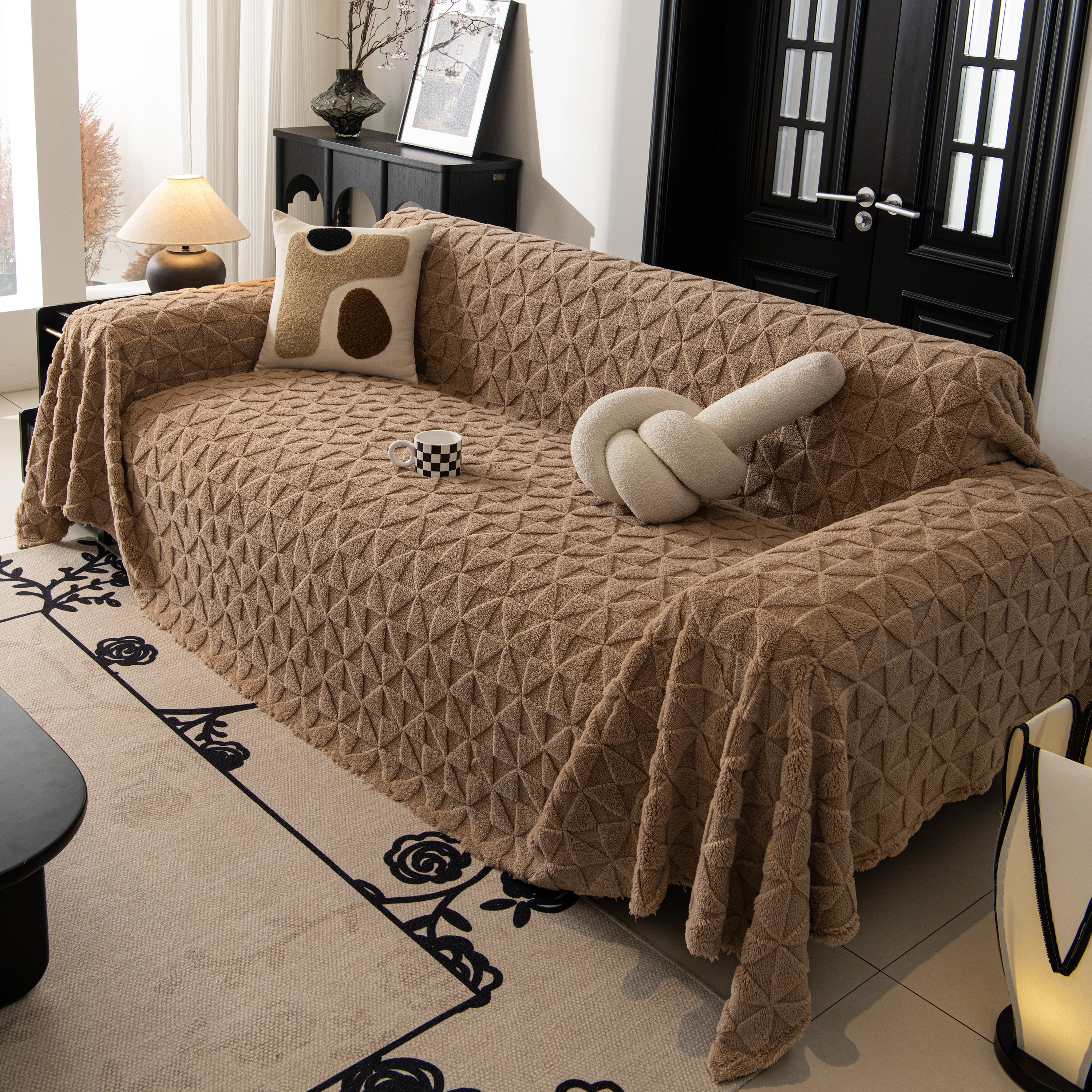 Plush Soft Couch Cover for Sofa and Furniture Lightweight Throw Blankets for Sectional Couch - Image 24