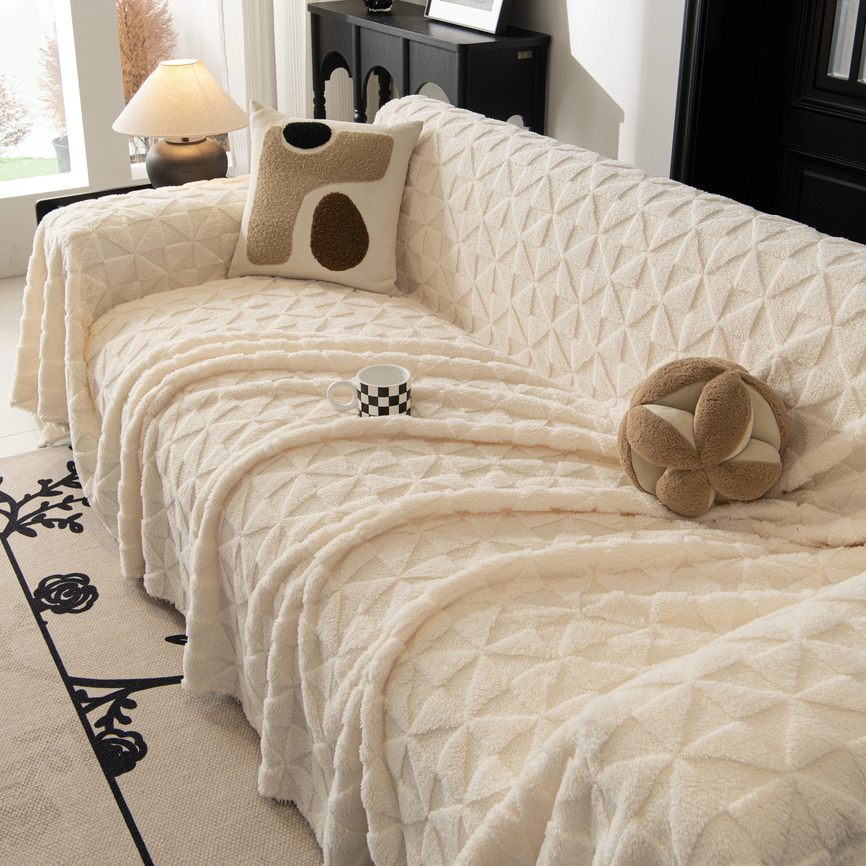 Plush Soft Couch Cover for Sofa and Furniture Lightweight Throw Blankets for Sectional Couch - Image 37