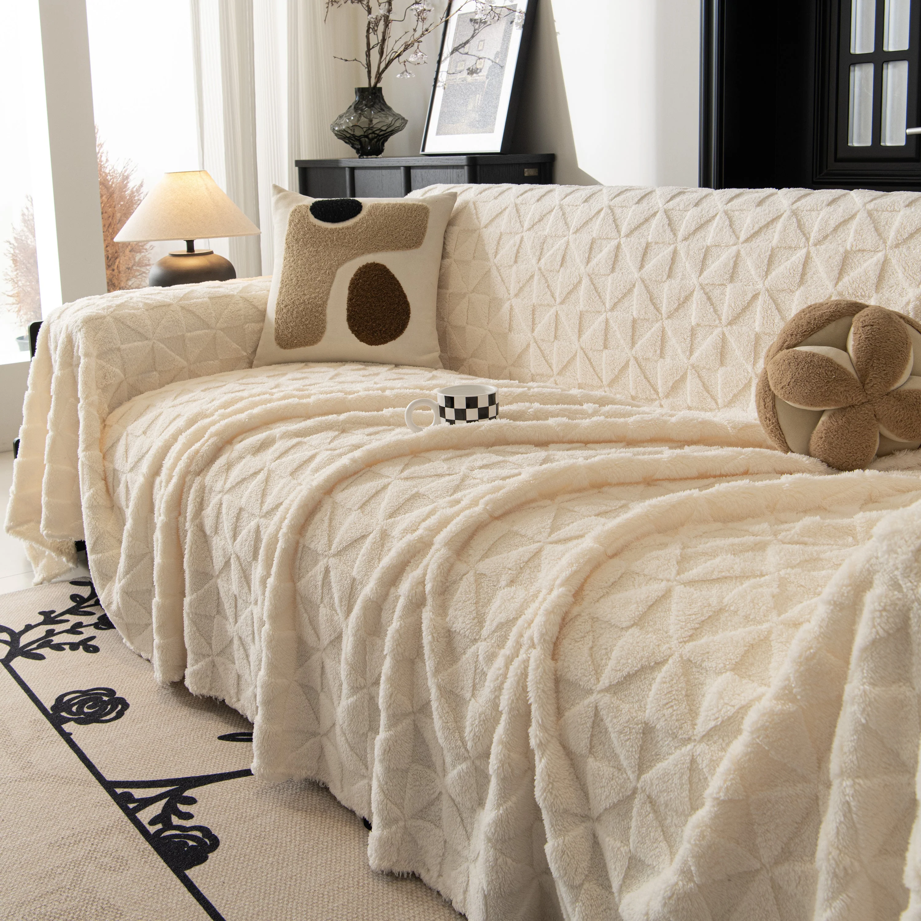 Plush Soft Couch Cover for Sofa and Furniture Lightweight Throw Blankets for Sectional Couch - Image 38