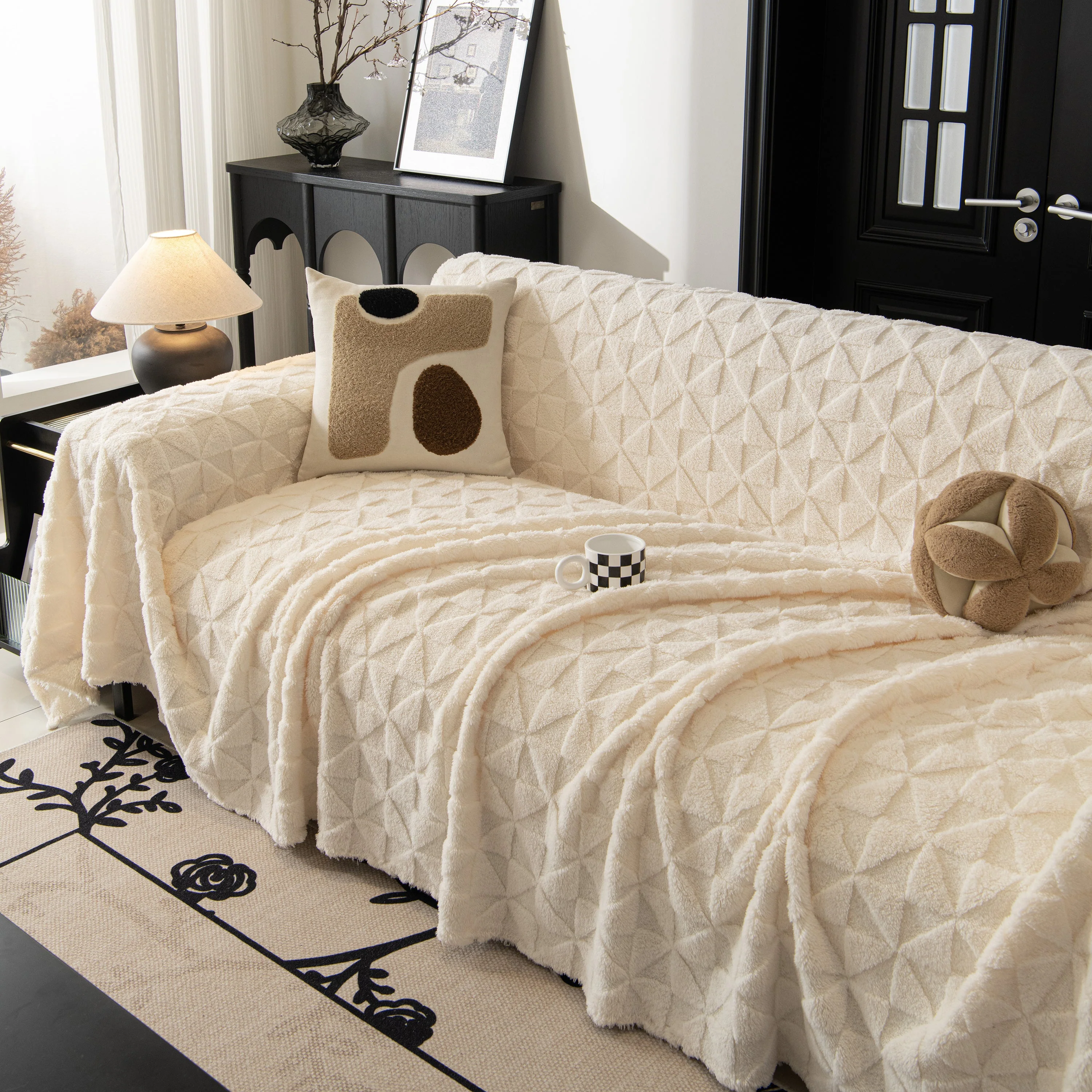 Plush Soft Couch Cover for Sofa and Furniture Lightweight Throw Blankets for Sectional Couch - Image 39