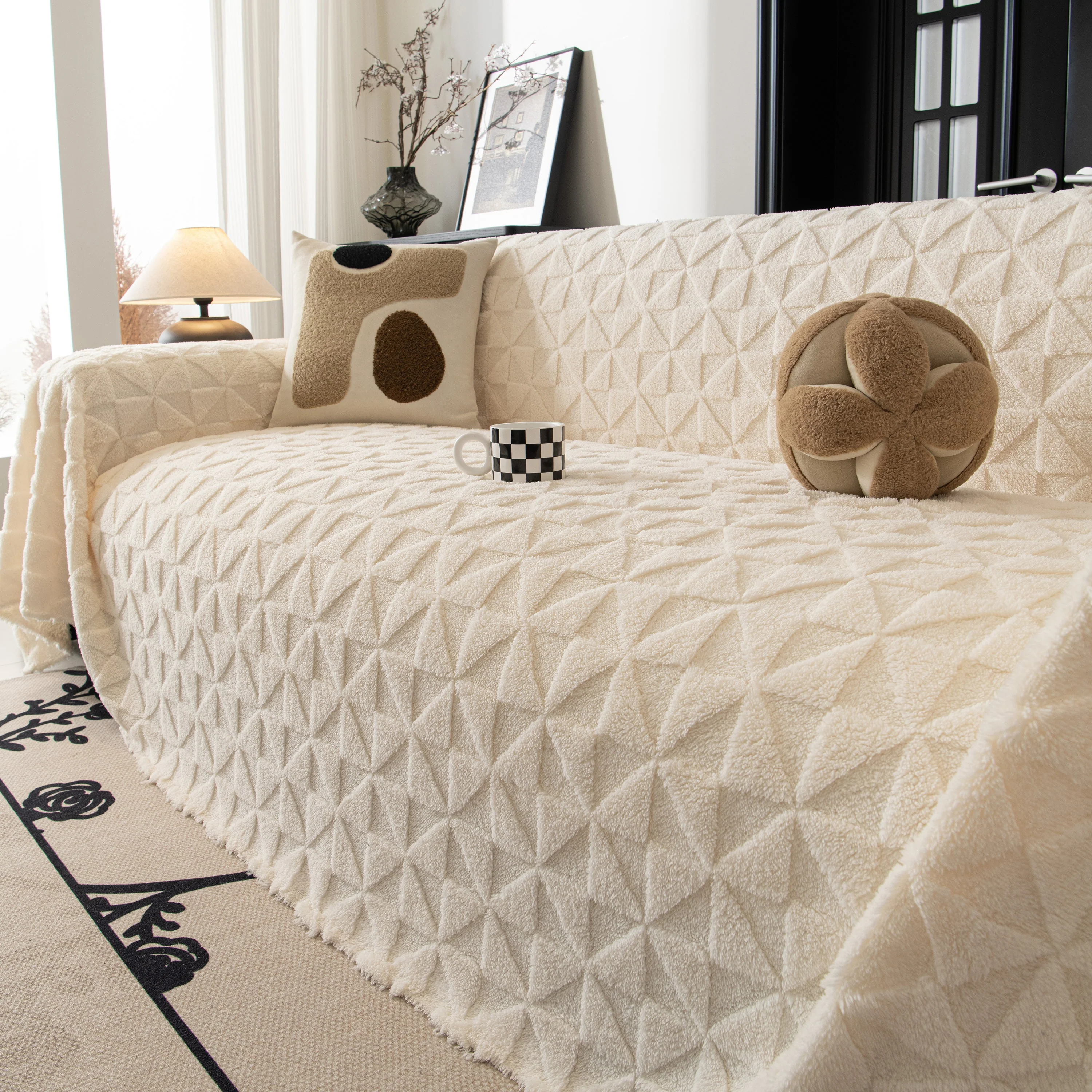 Plush Soft Couch Cover for Sofa and Furniture Lightweight Throw Blankets for Sectional Couch - Image 44