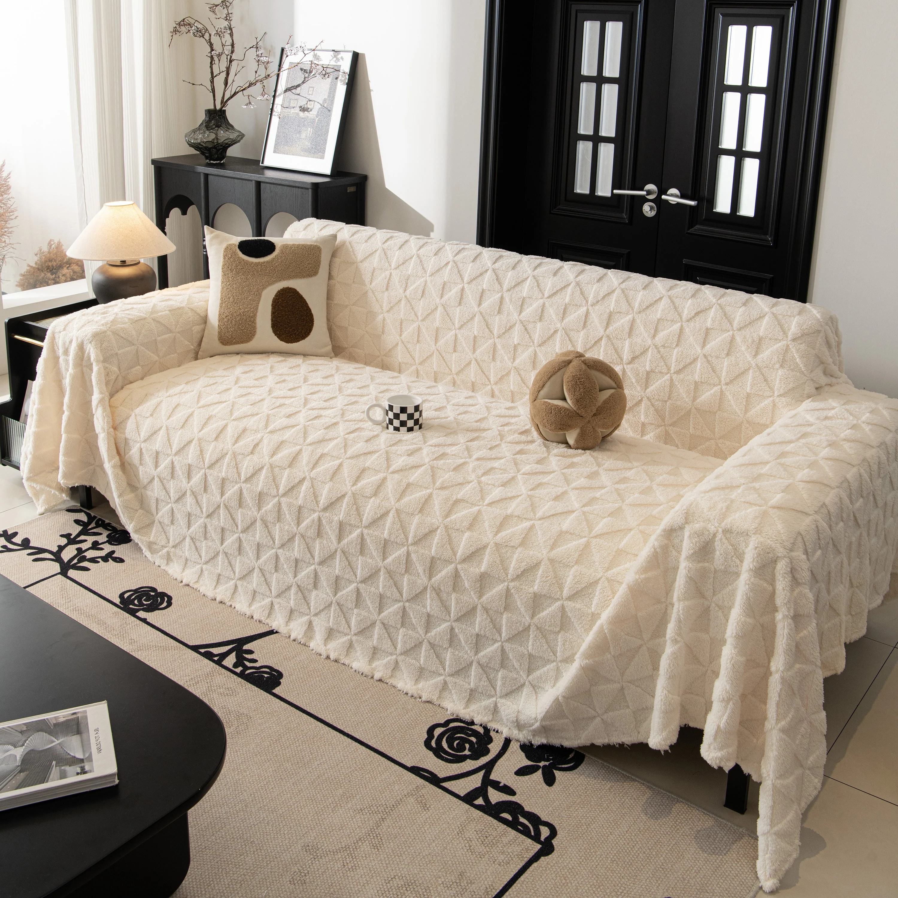 Plush Soft Couch Cover for Sofa and Furniture Lightweight Throw Blankets for Sectional Couch - Image 49