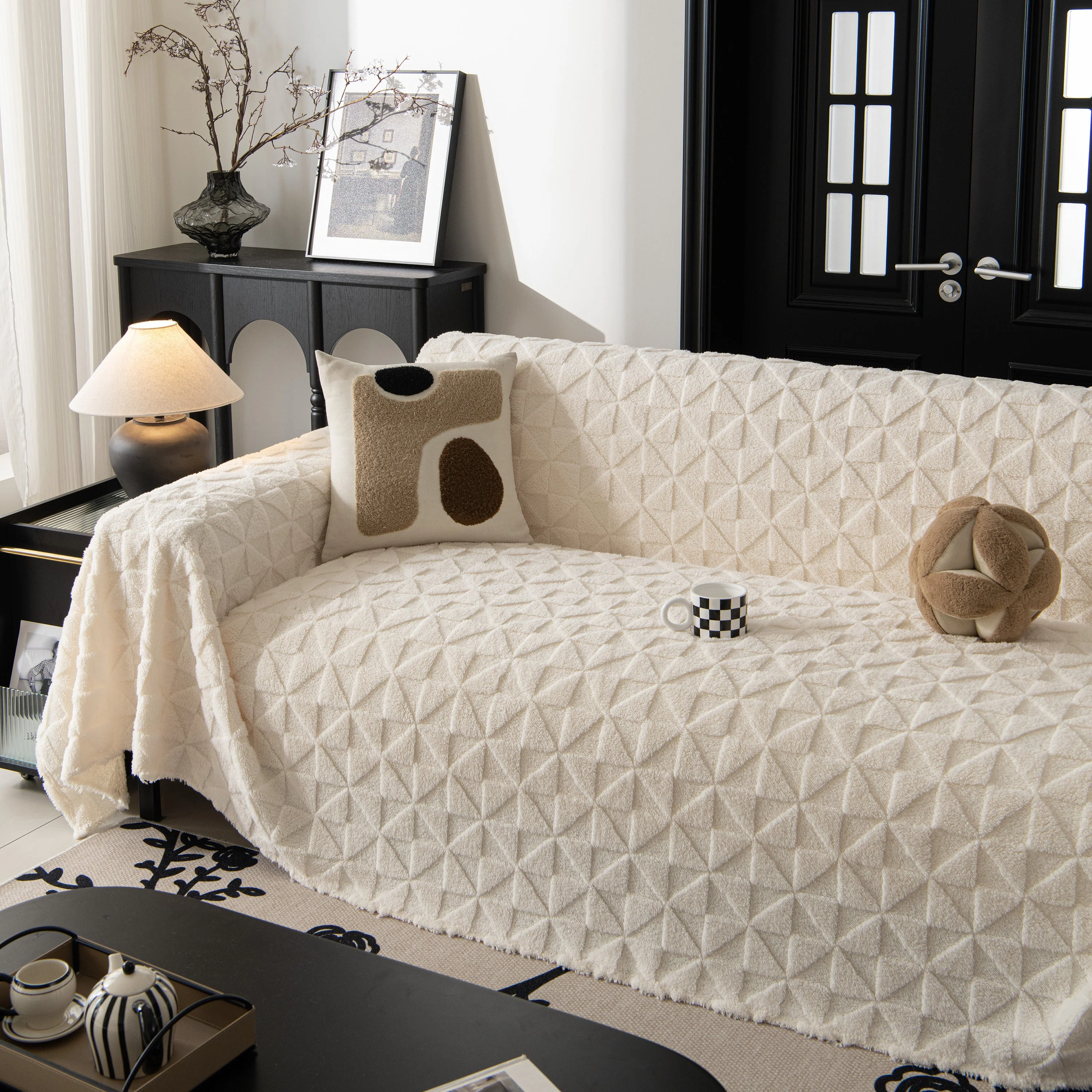 Plush Soft Couch Cover for Sofa and Furniture Lightweight Throw Blankets for Sectional Couch - Image 53