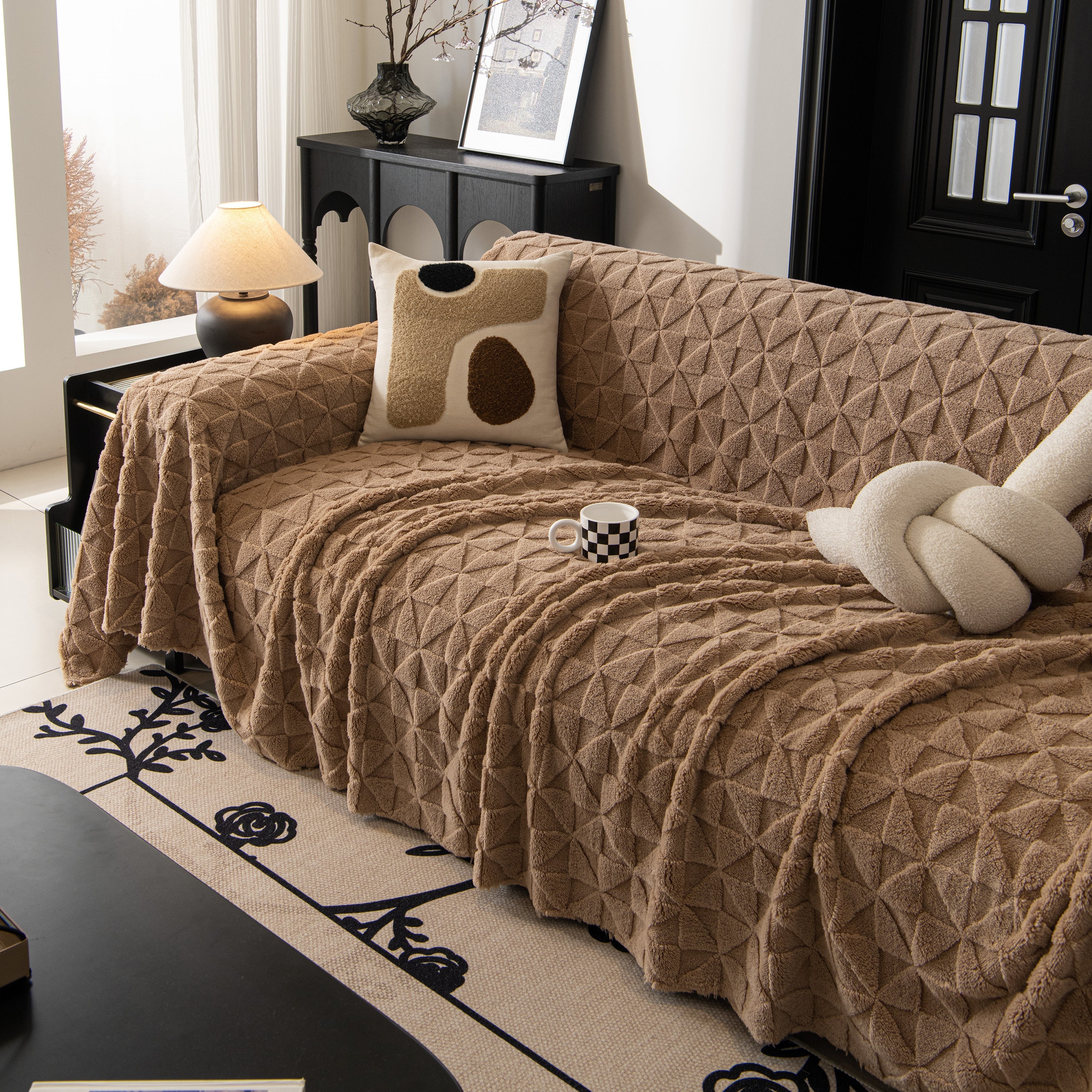 Plush Soft Couch Cover for Sofa and Furniture Lightweight Throw Blankets for Sectional Couch - Image 6