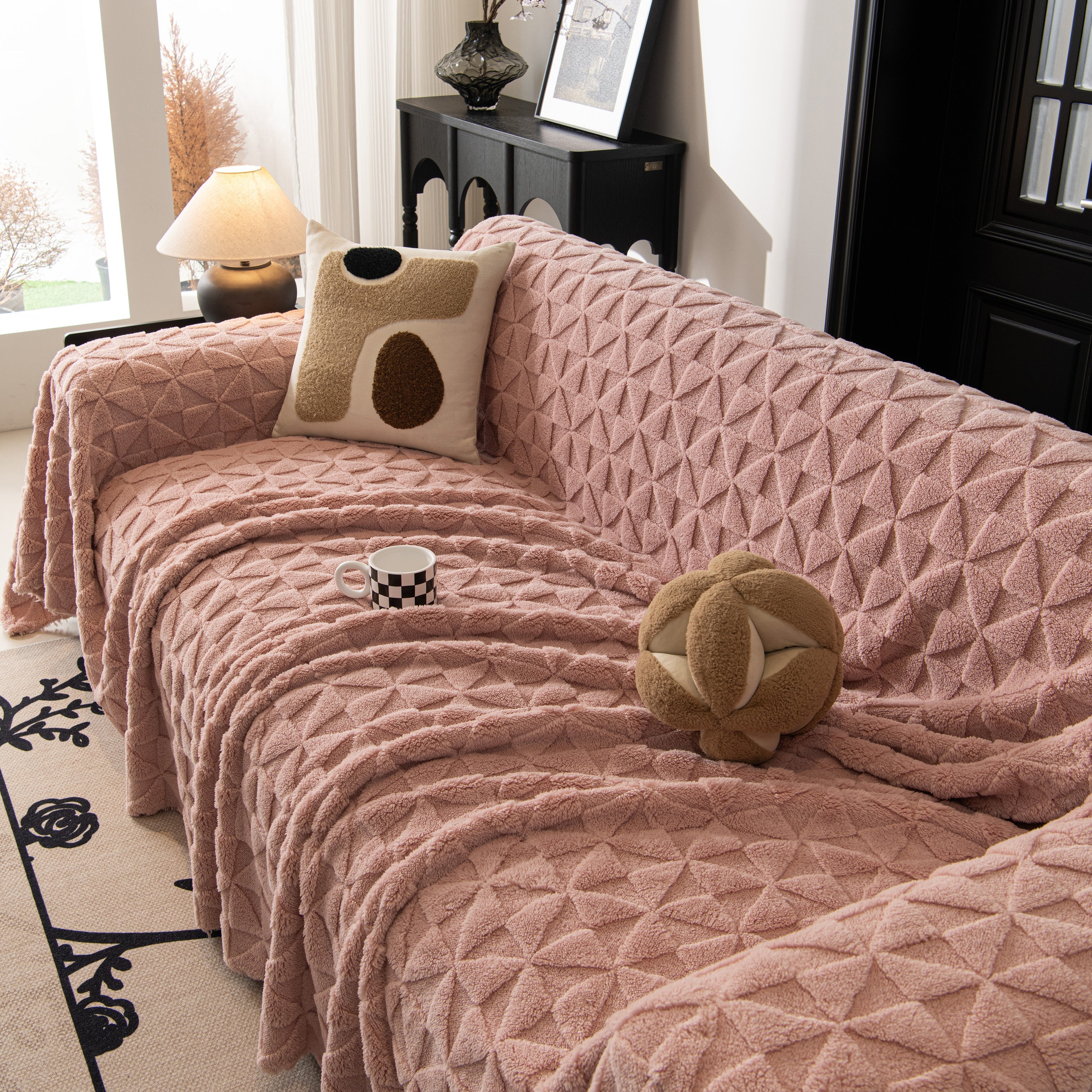 Plush Soft Couch Cover for Sofa and Furniture Lightweight Throw Blankets for Sectional Couch - Image 62