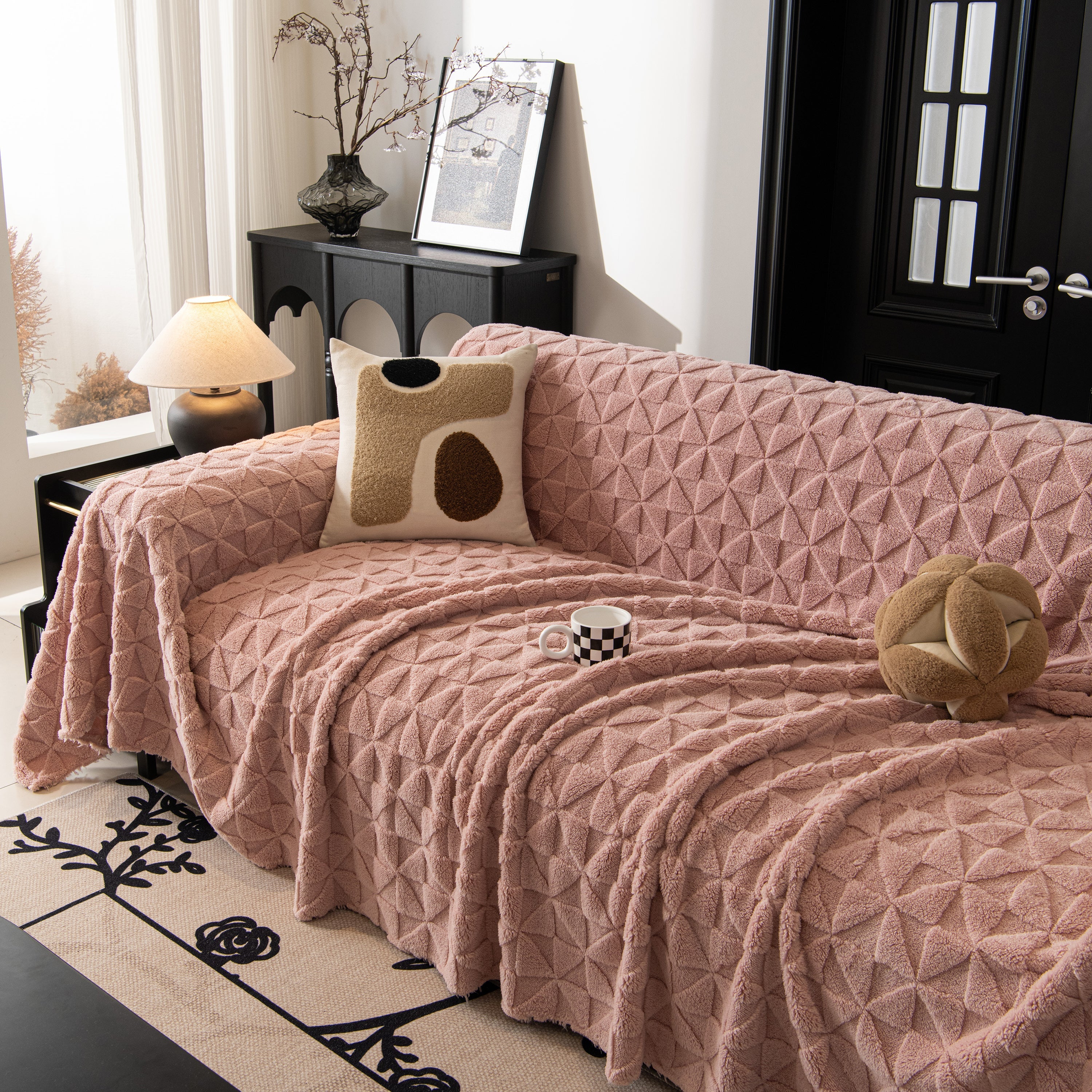 Plush Soft Couch Cover for Sofa and Furniture Lightweight Throw Blankets for Sectional Couch - Image 63