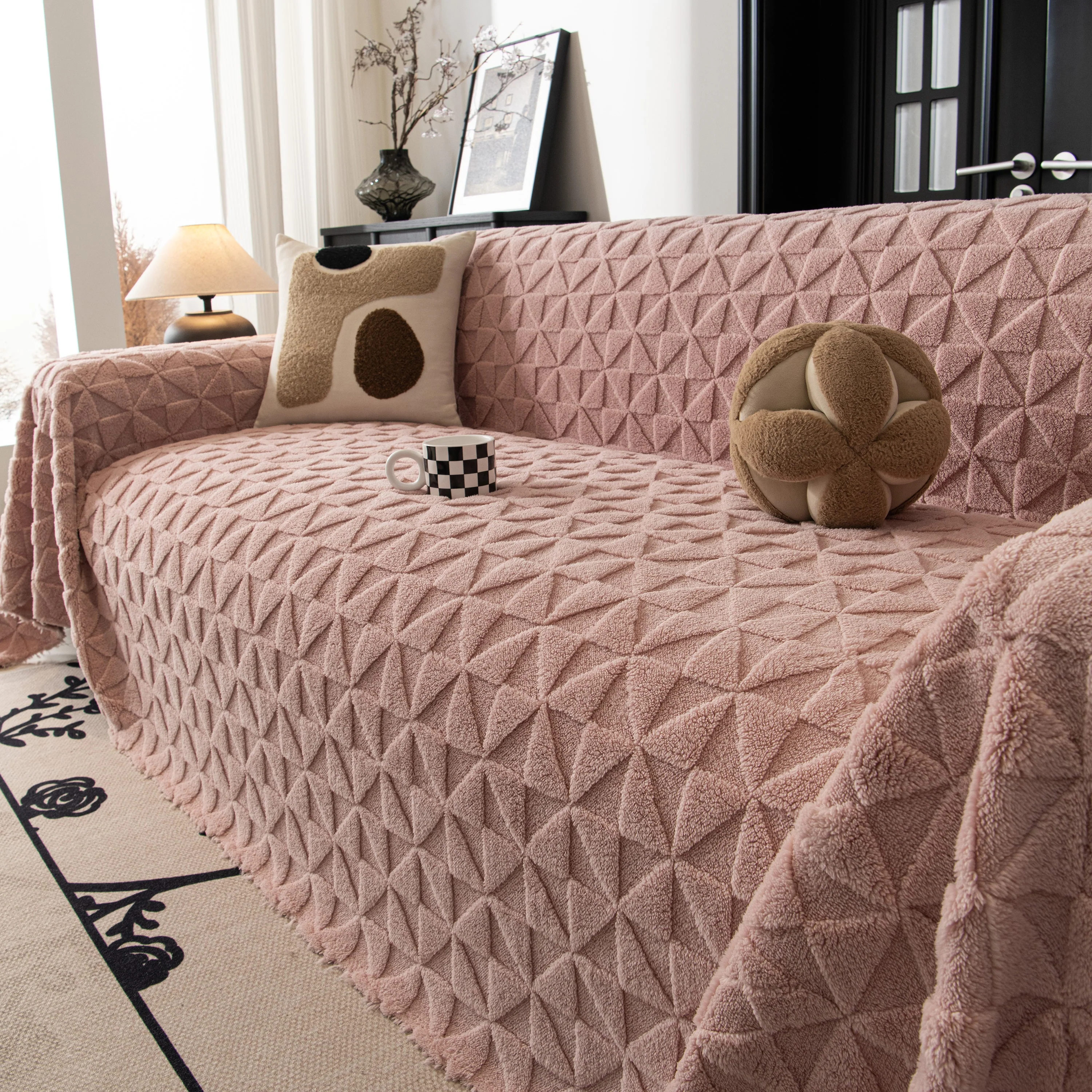 Plush Soft Couch Cover for Sofa and Furniture Lightweight Throw Blankets for Sectional Couch - Image 67