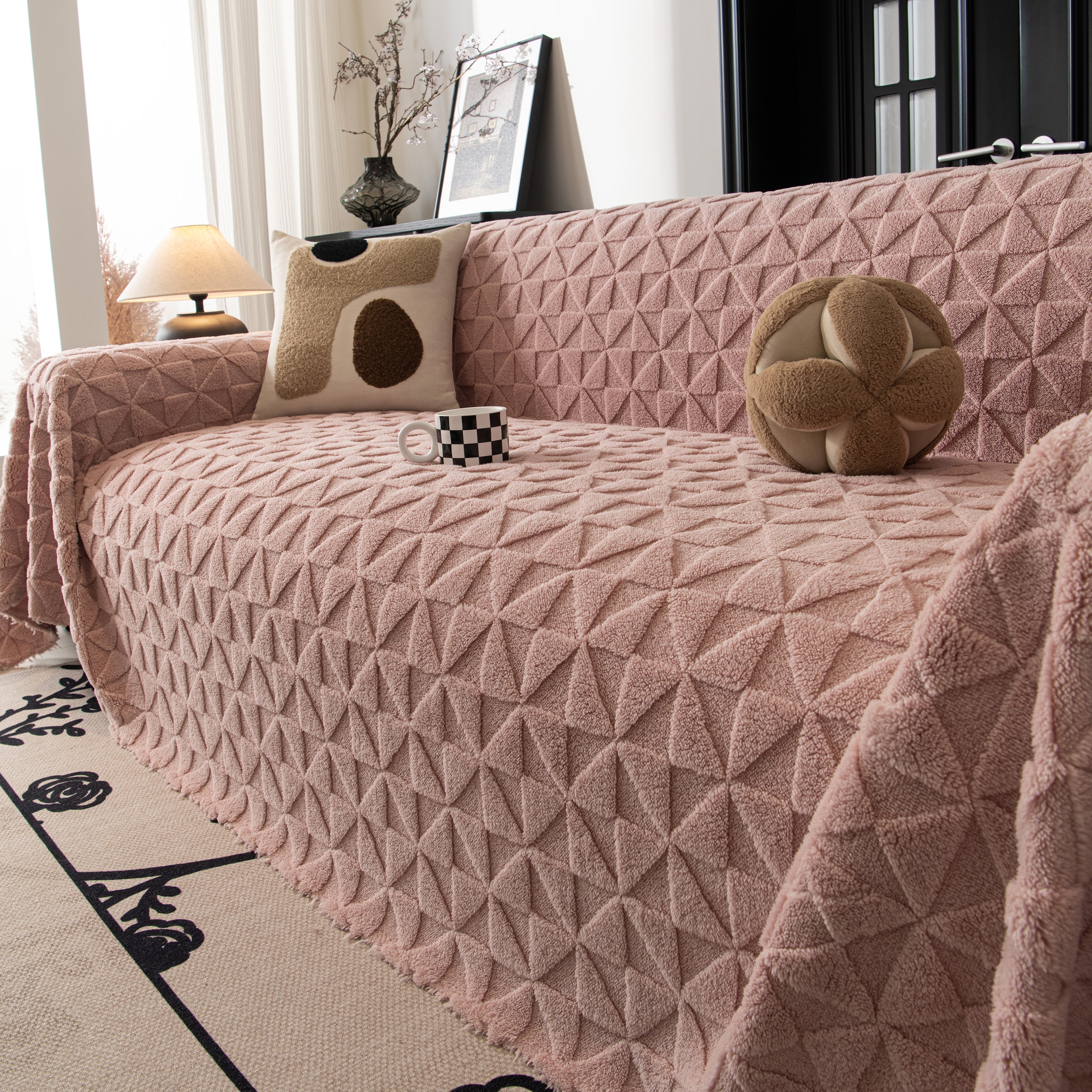 Plush Soft Couch Cover for Sofa and Furniture Lightweight Throw Blankets for Sectional Couch - Image 68