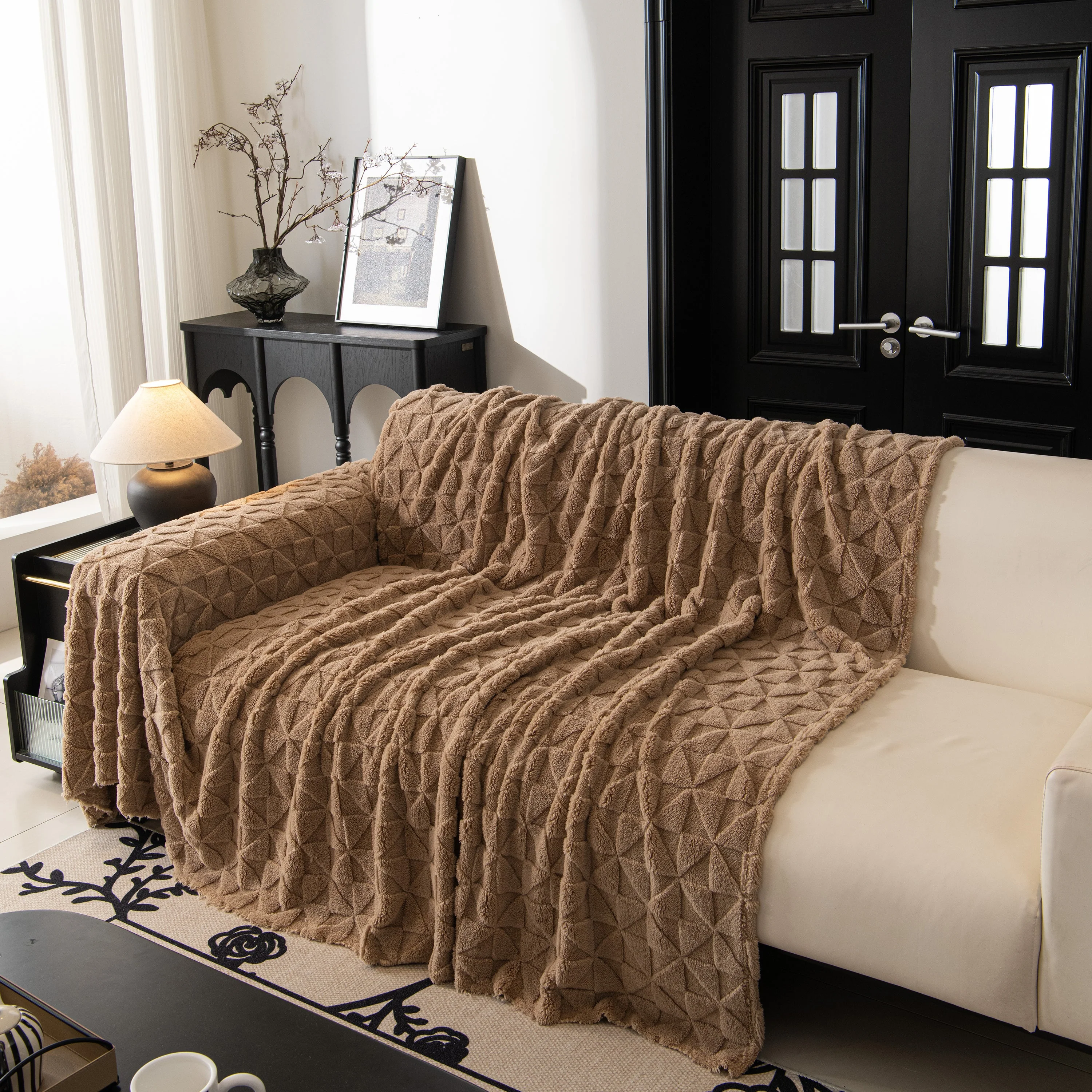 Plush Soft Couch Cover for Sofa and Furniture Lightweight Throw Blankets for Sectional Couch - Image 7