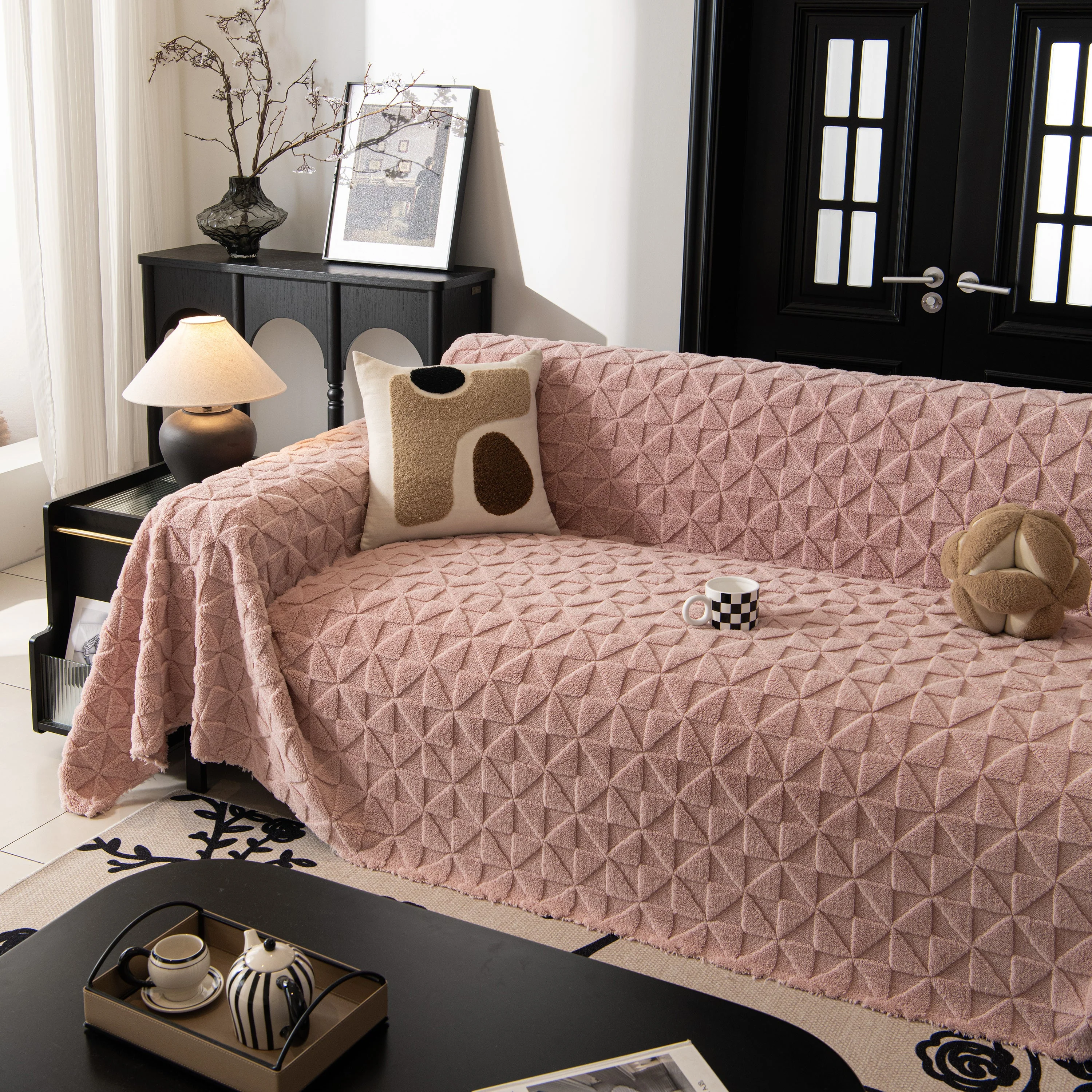 Plush Soft Couch Cover for Sofa and Furniture Lightweight Throw Blankets for Sectional Couch - Image 78
