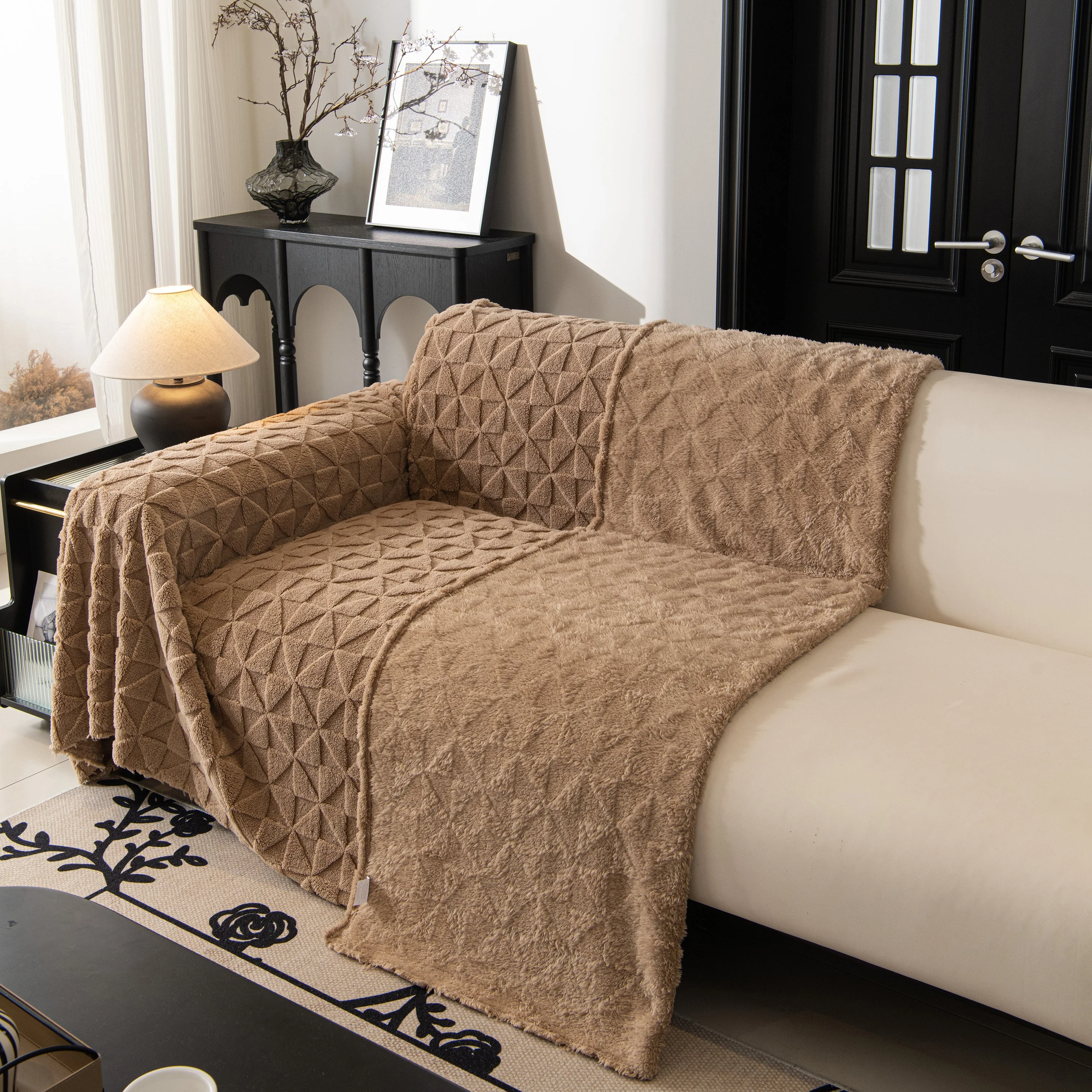 Plush Soft Couch Cover for Sofa and Furniture Lightweight Throw Blankets for Sectional Couch - Image 8