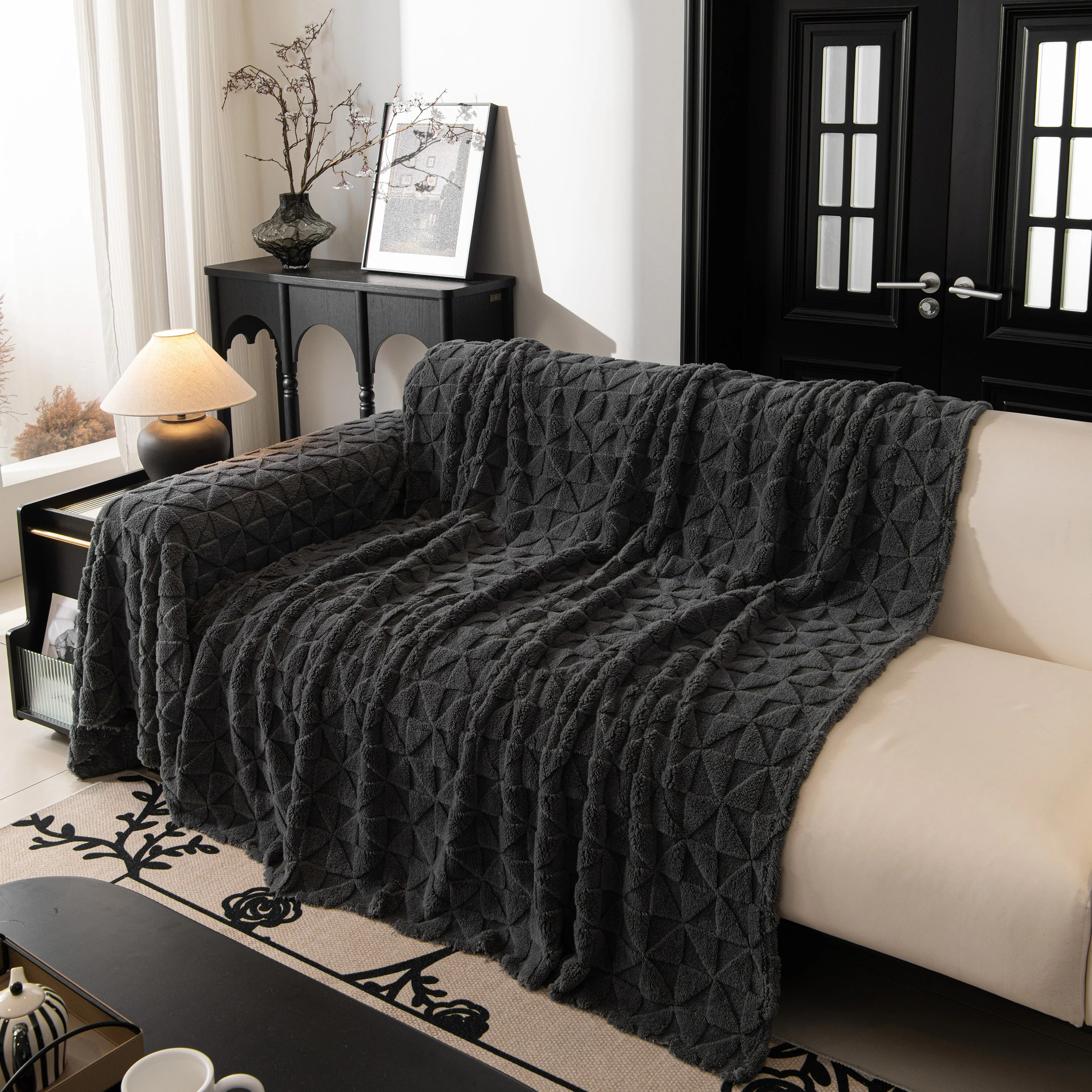 Plush Soft Couch Cover for Sofa and Furniture Lightweight Throw Blankets for Sectional Couch - Image 84