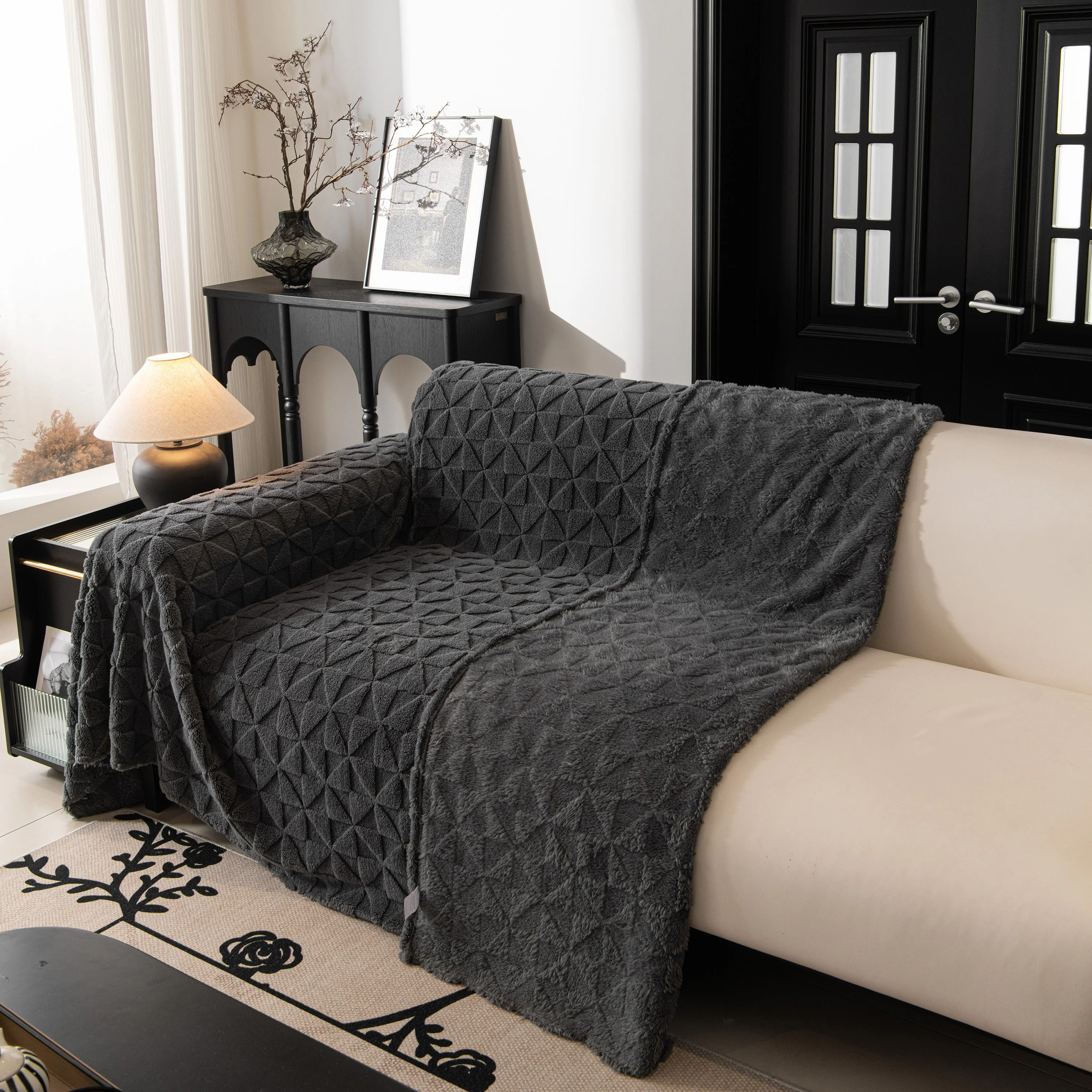 Plush Soft Couch Cover for Sofa and Furniture Lightweight Throw Blankets for Sectional Couch - Image 85