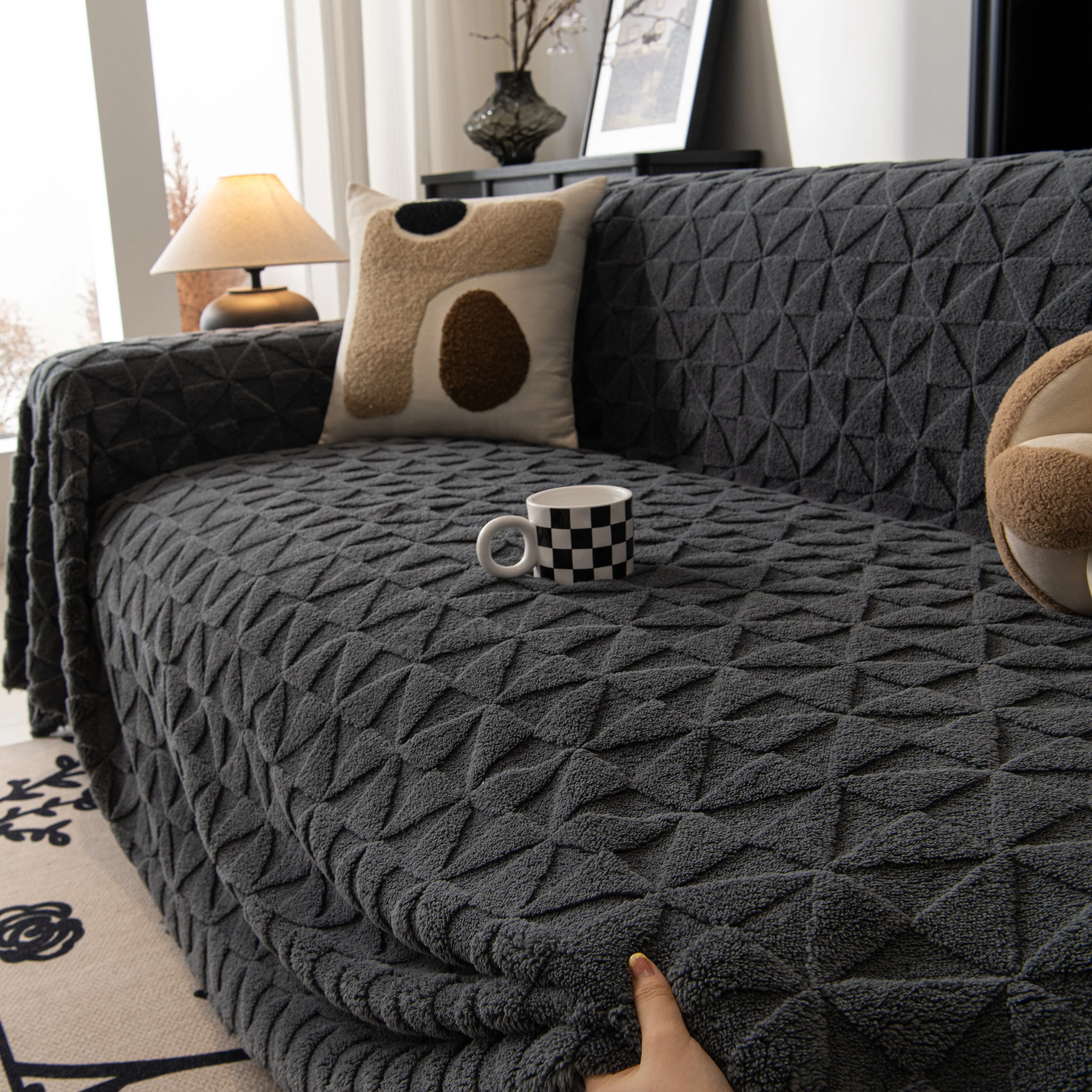 Plush Soft Couch Cover for Sofa and Furniture Lightweight Throw Blankets for Sectional Couch - Image 86