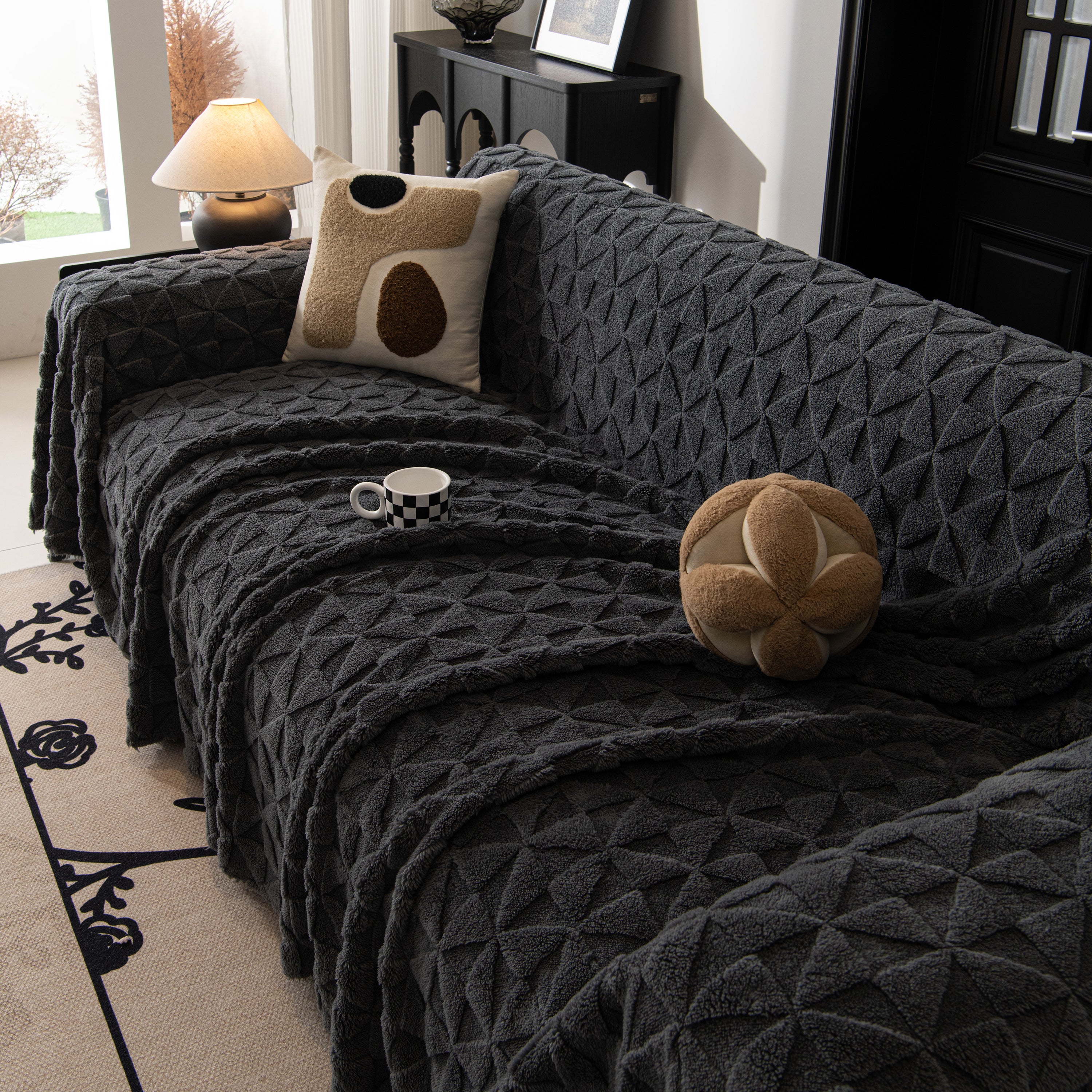 Plush Soft Couch Cover for Sofa and Furniture Lightweight Throw Blankets for Sectional Couch - Image 88