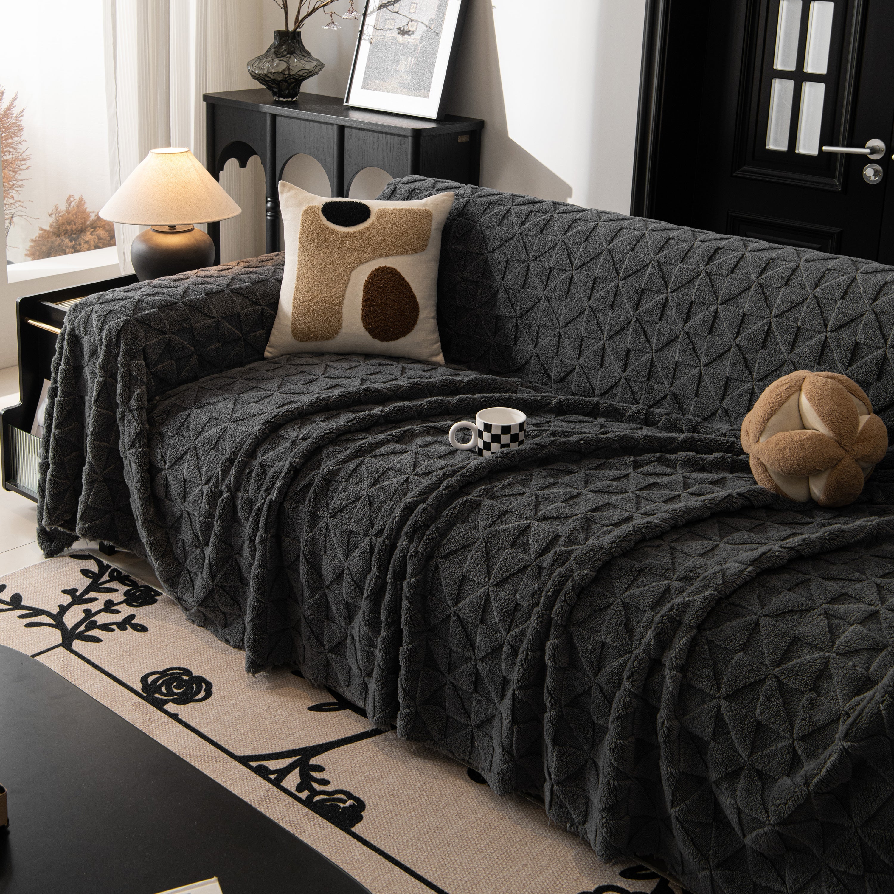 Plush Soft Couch Cover for Sofa and Furniture Lightweight Throw Blankets for Sectional Couch - Image 89